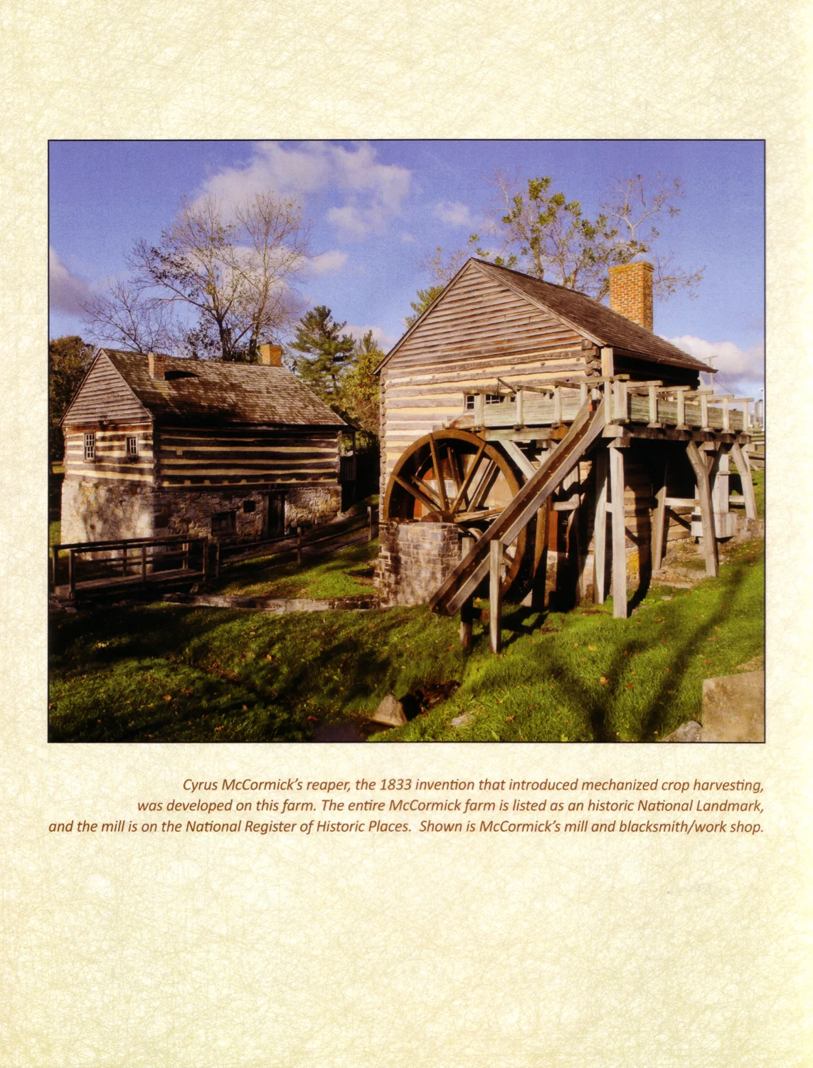Cyrus McCormick's Farm, National Landmark