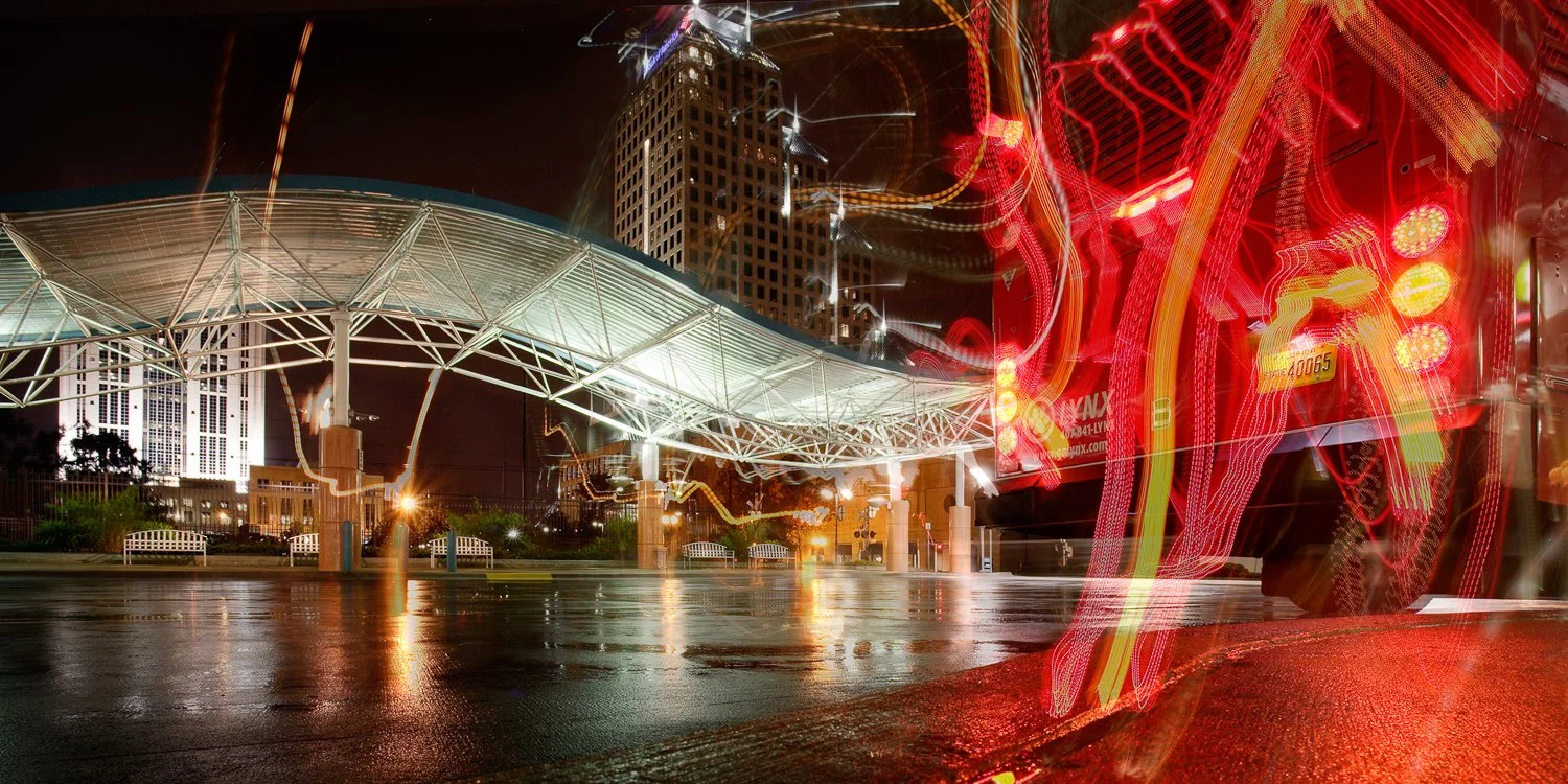 Lynx Terminal on a Rainy Night