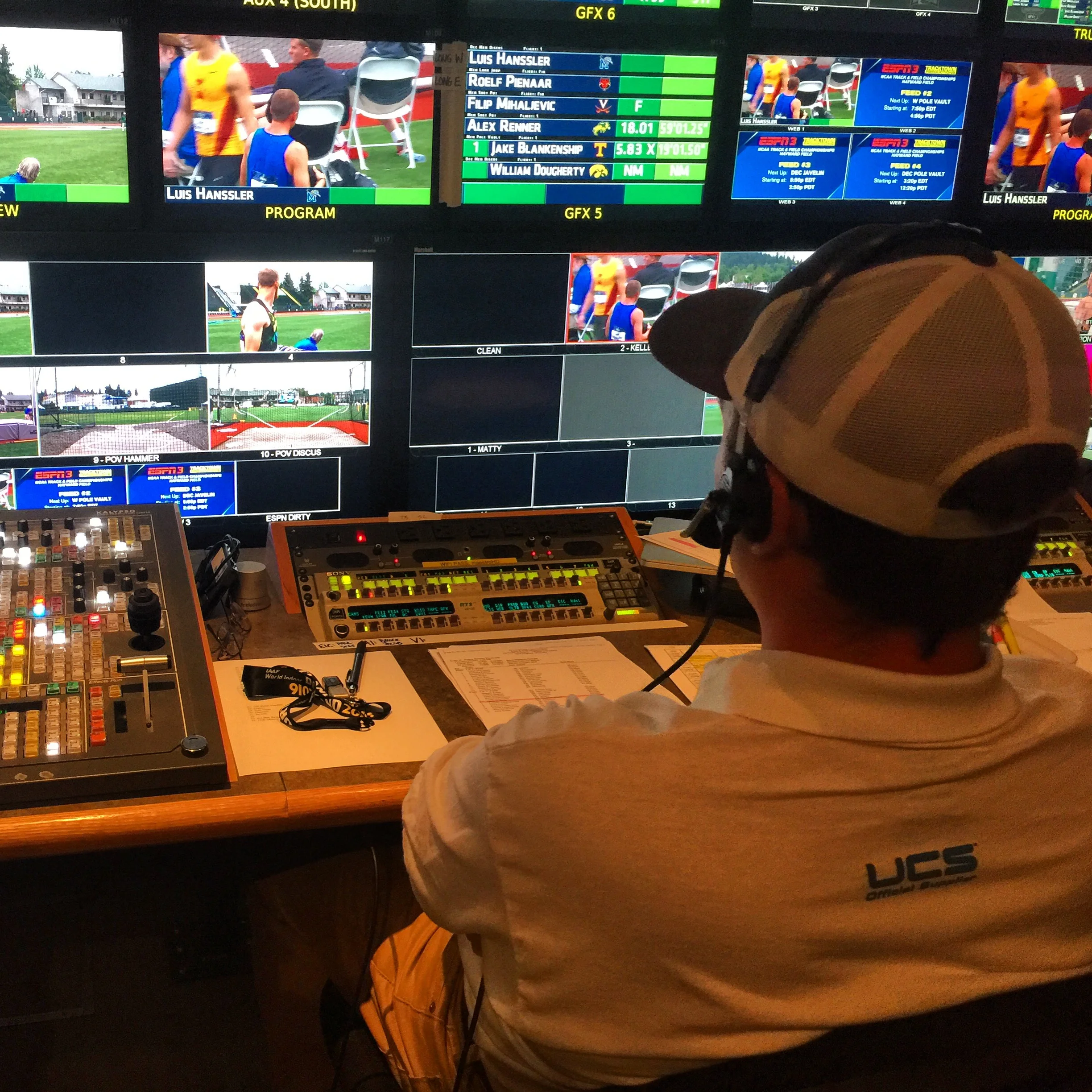 Directing the NCAA Track and Field Championships for ESPN3