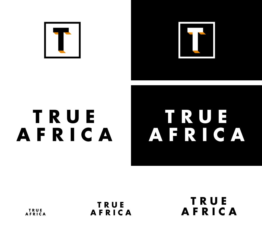 True Africa branding: Icon and word mark