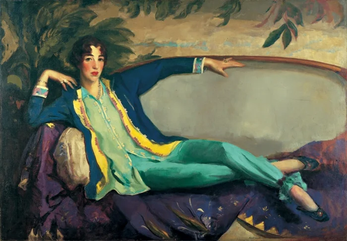 Portrait of Gertrude Vanderbilt Whitney by Robert Henri (1916) 