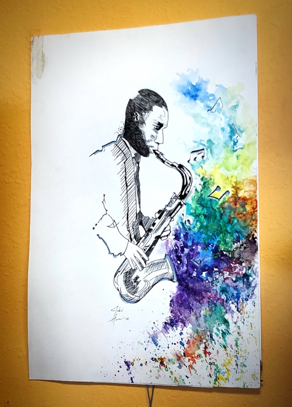  "The Color of Music" by John Hunter, available in store at Andee's.