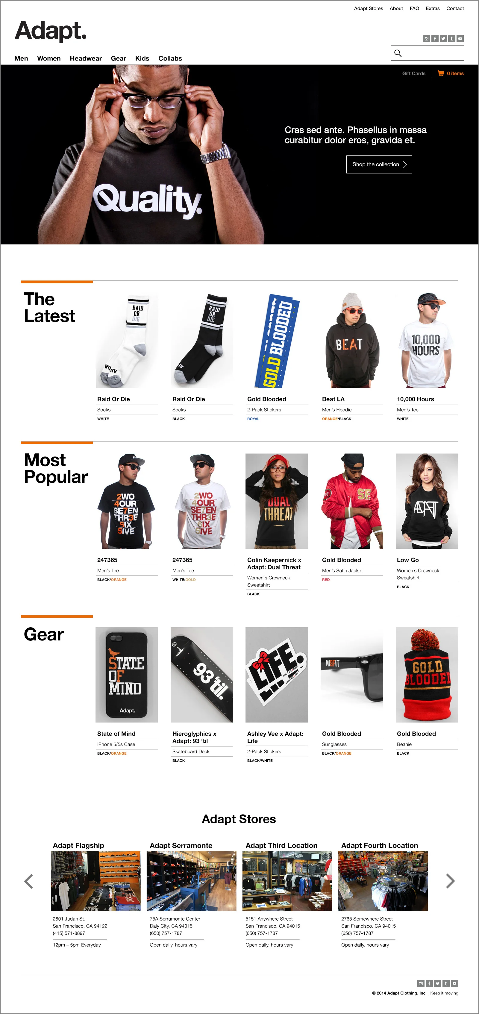 Adapt Home Page
