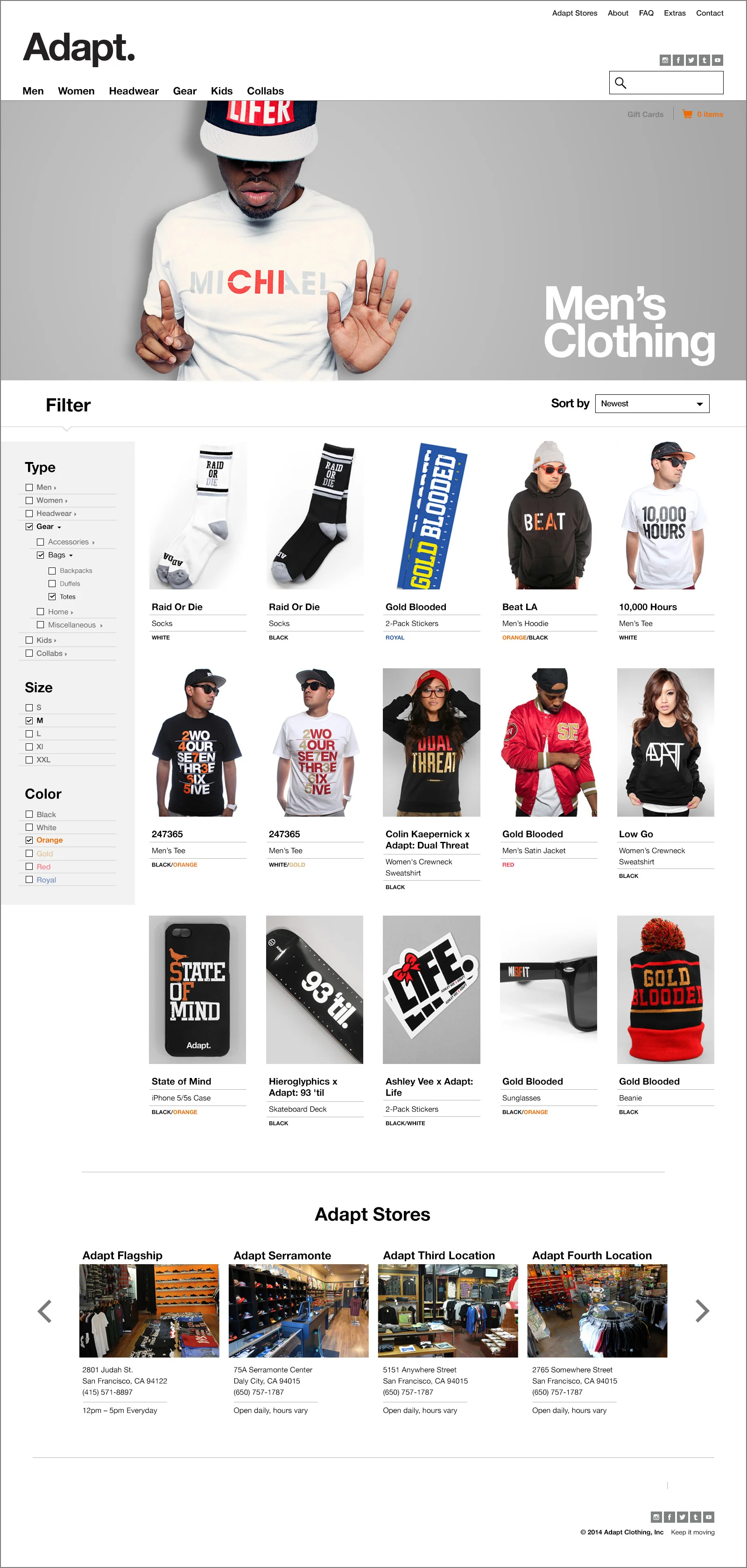 Category Landing Page