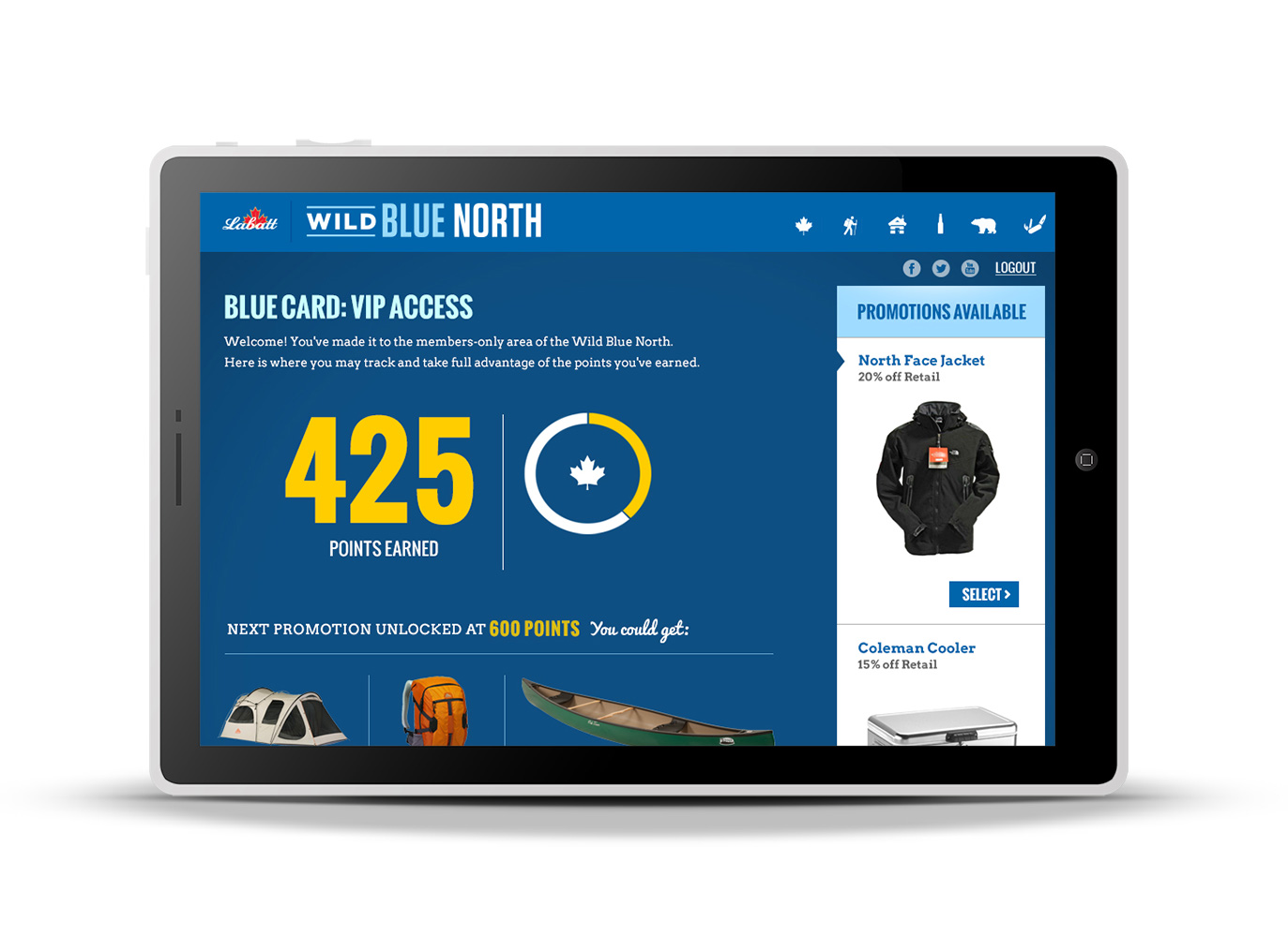 Wild Blue North BlueCard Home