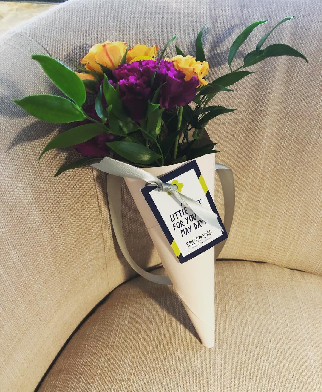 What a great May Day gift from our client @ensemblexdstudio 🌺🌿 You brightened our day! So thoughtful!