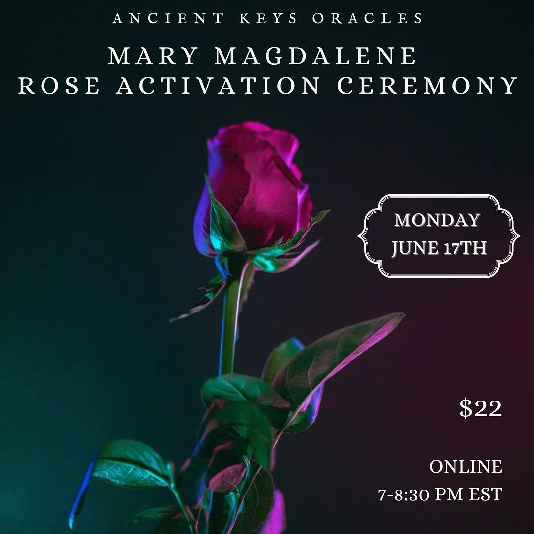 Mary Magdalene Rose Activation Ceremony 🌹

Join @ancient_keys_oracles for this powerful activation to connect with the Divine Feminine energy of Mary Magdalene on Monday June 17th @ 7pm EST. 

This sacred ceremony is designed to help participants ac