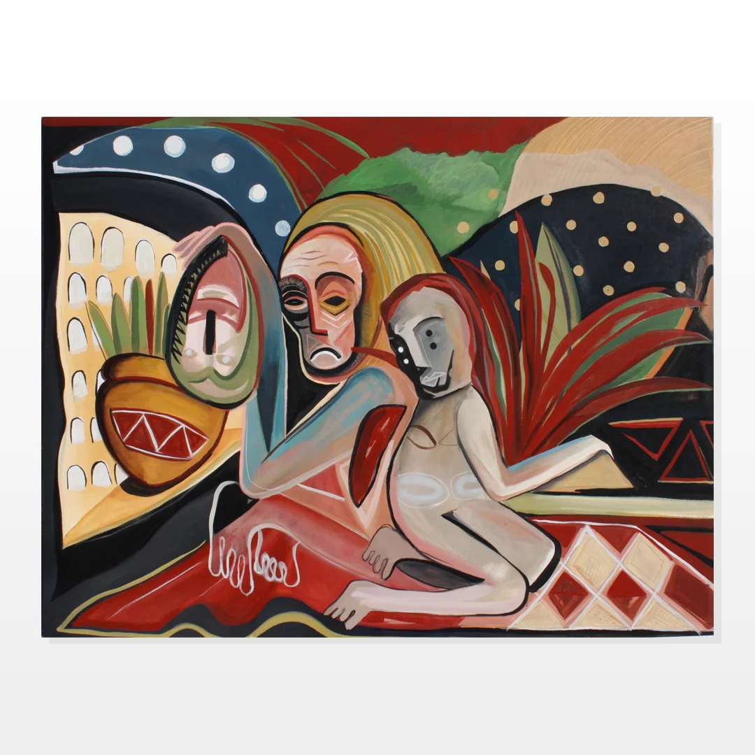 "Identity Crisis" 120cm x 180cm - mixed media on canvas.