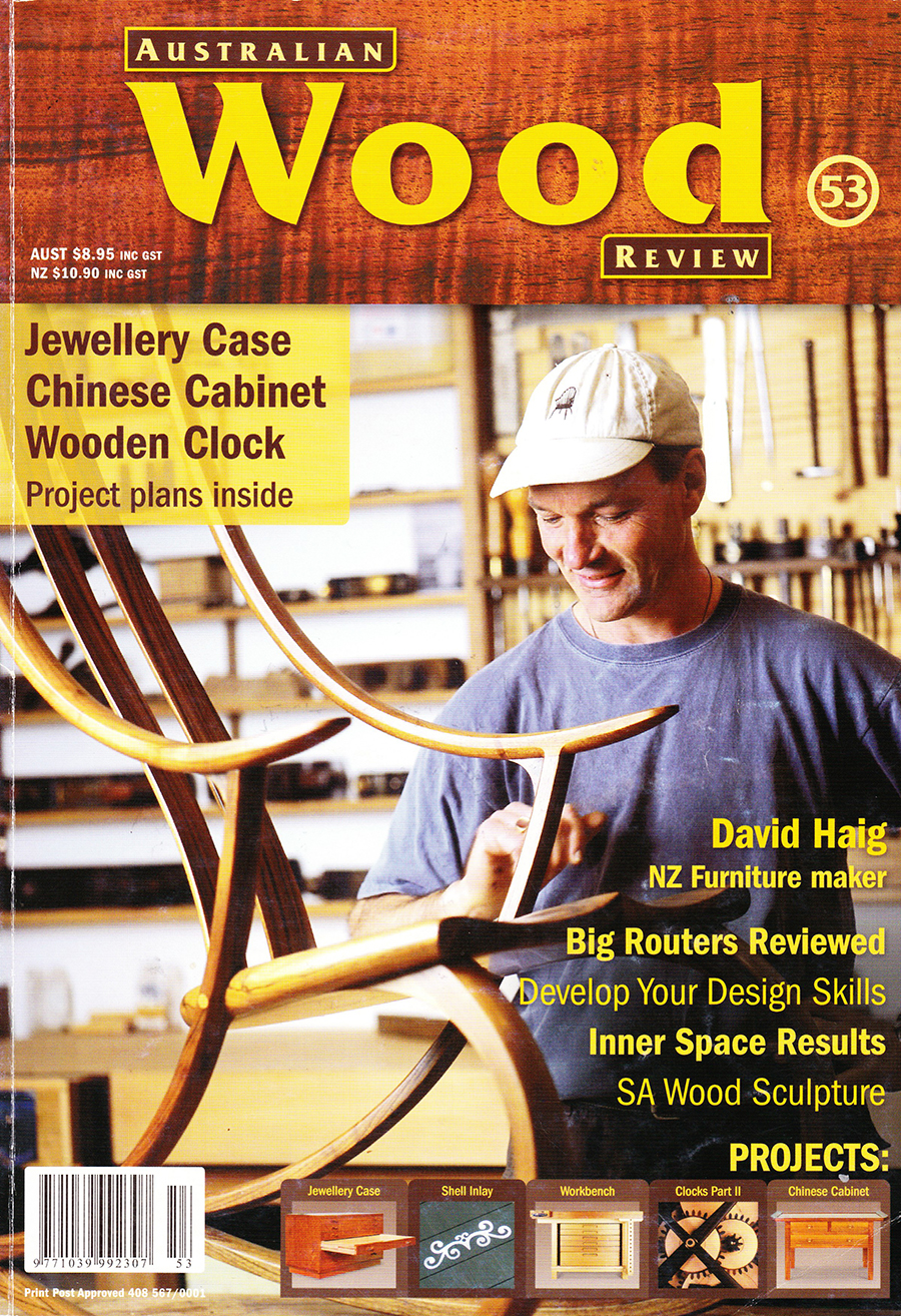 Australian Wood Review  David Haig - NZ Furniture maker