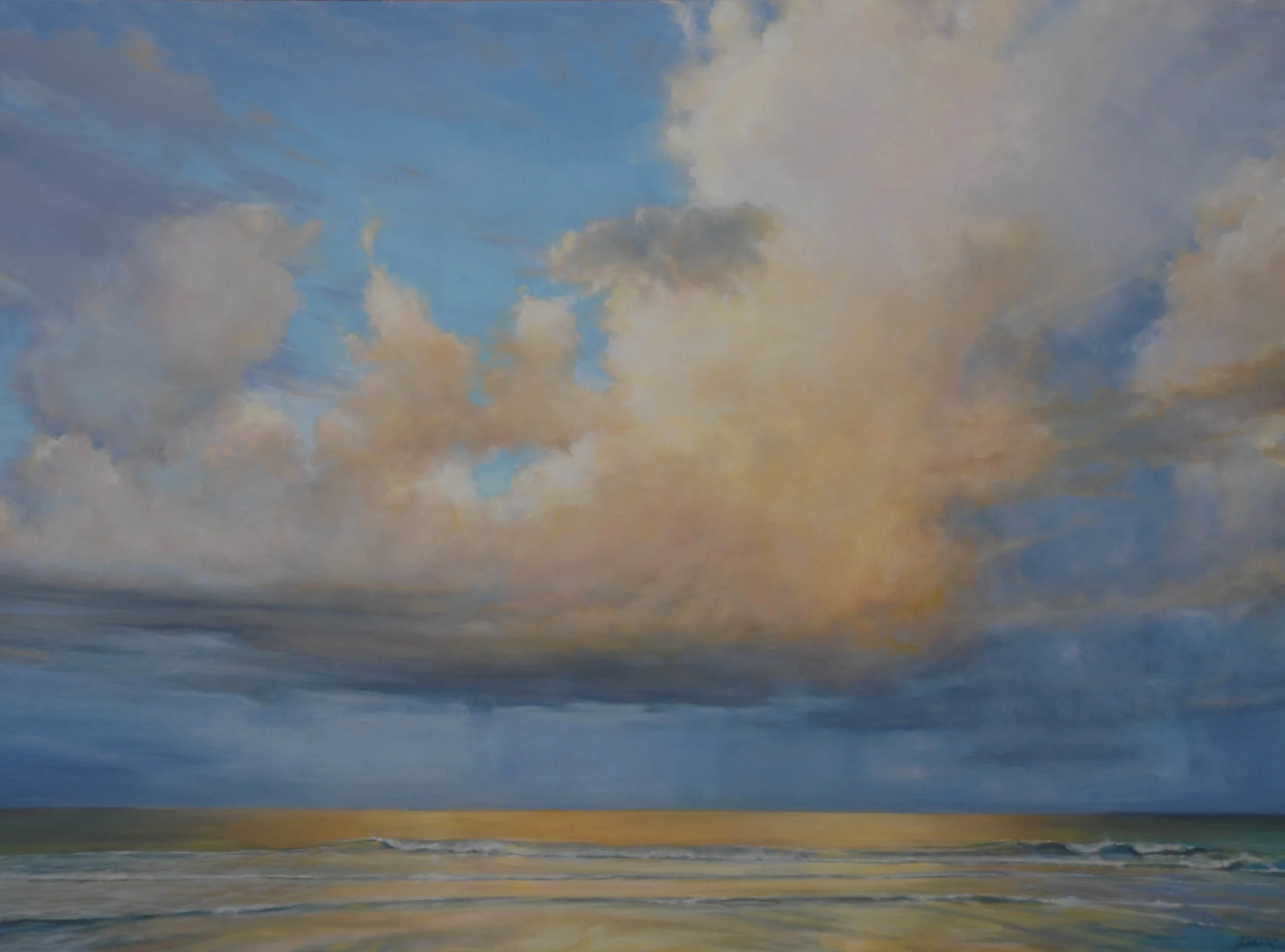   Florida Sky 4  (sold) oil on board,&nbsp;36" x 48" 2012 