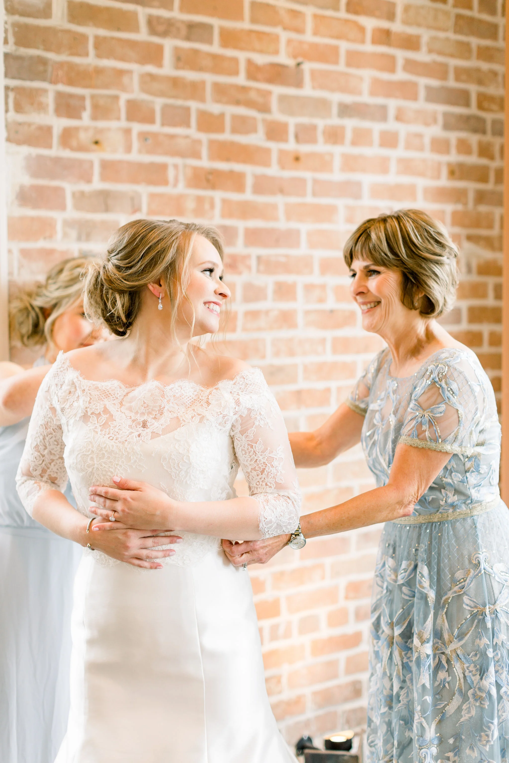 bride and mother of the bride wedding photo