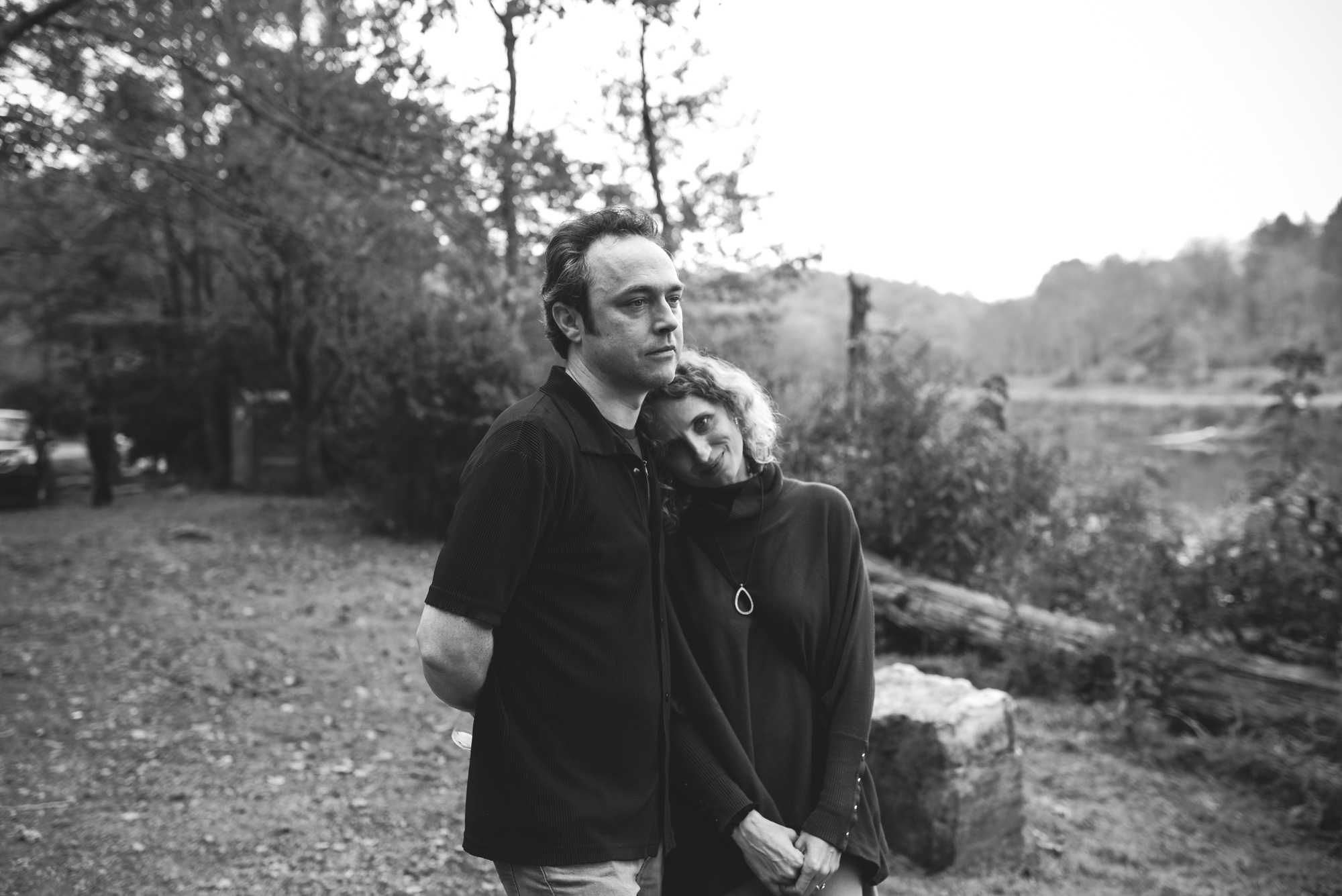  Mountain Wedding, Outdoors, Rustic, West Virginia, Maryland Wedding Photographer, DIY, Casual, portrait of couple at reception, black and white photo 
