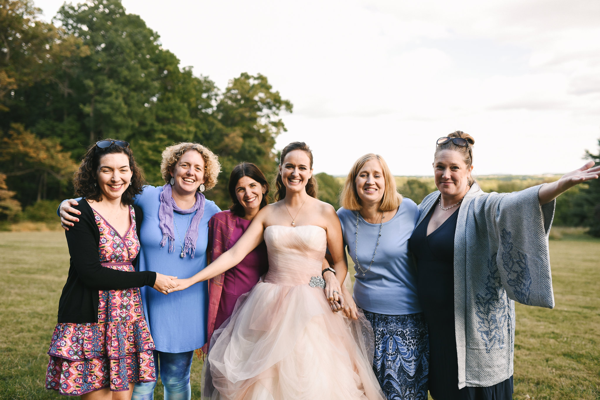 Vintage, DIY, Rustic, Germantown, Baltimore Wedding Photographer, Alternative, Casual, Outdoor Wedding, Church Wedding, Whimsical, Campground, Bride with Friends, Fun Photo, Family Photo