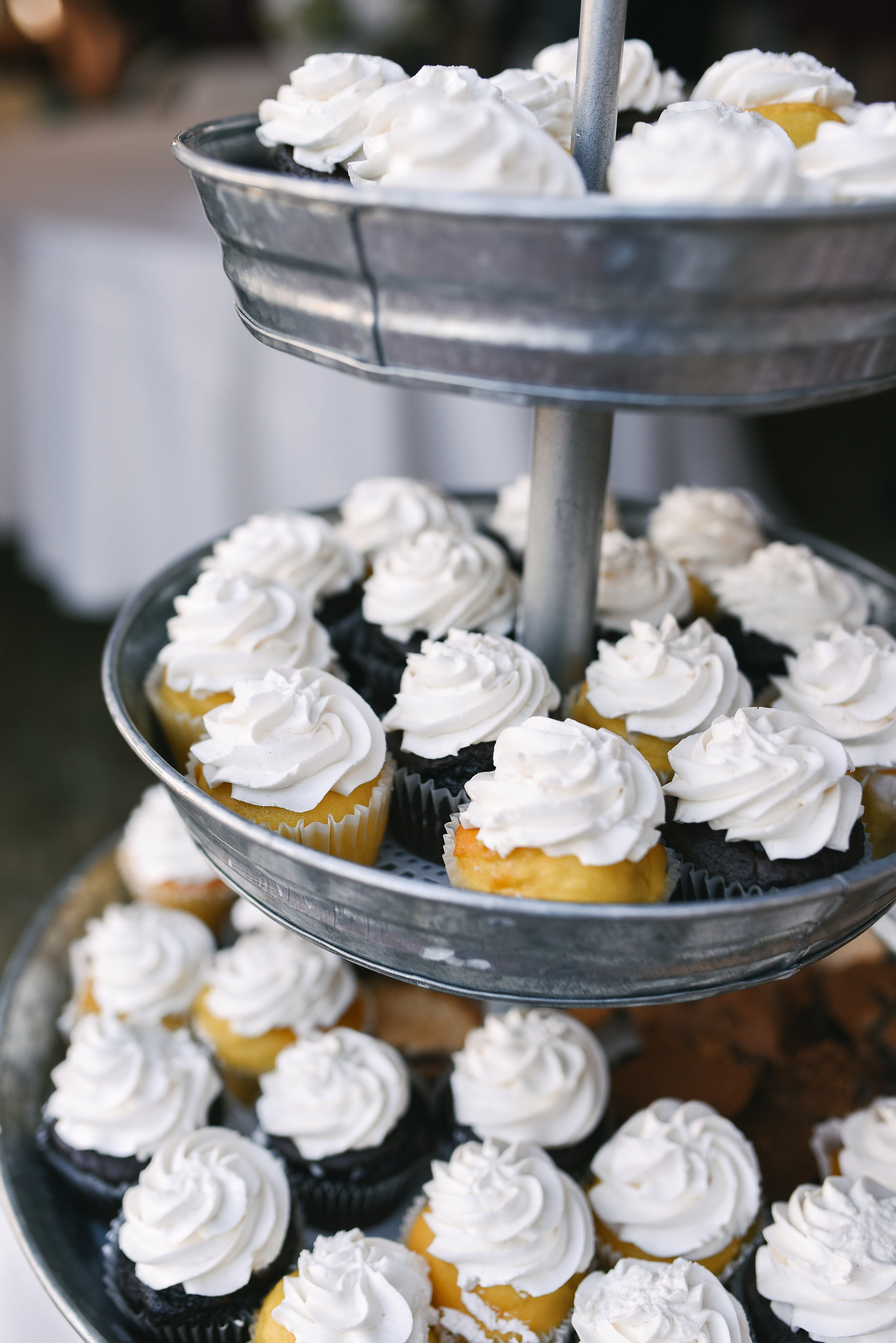  Baltimore, Canton, Modern, Outdoor Reception, Maryland Wedding Photographer, Romantic, Classic, Boston Street Pier Park, Cupcake tower at reception, Dessert display 