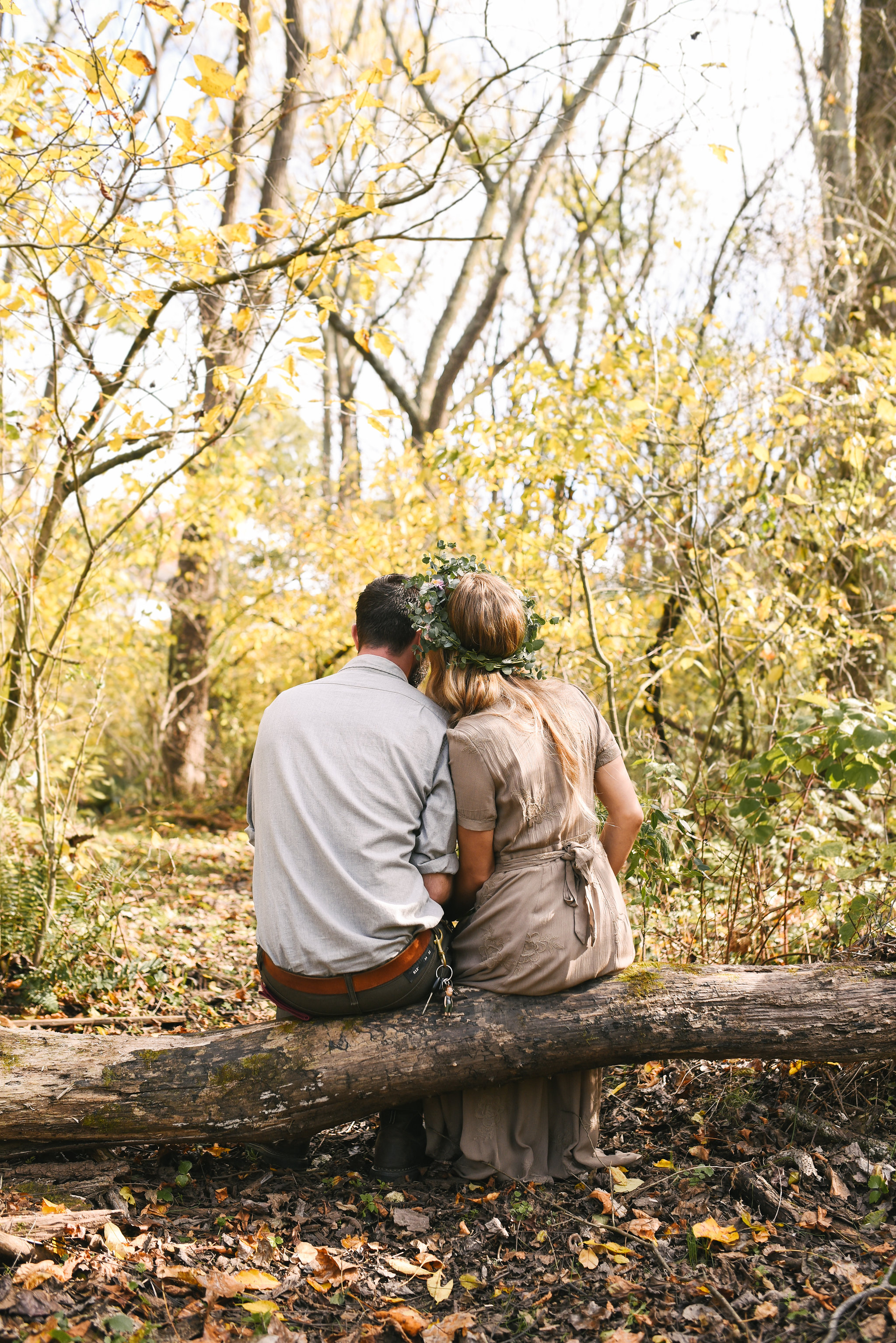  Baltimore, Maryland Wedding Photographer, Backyard Wedding, DIY, Rustic, Casual, Fall Wedding, Woodland, Flower Crown, Linen Wedding Dress 