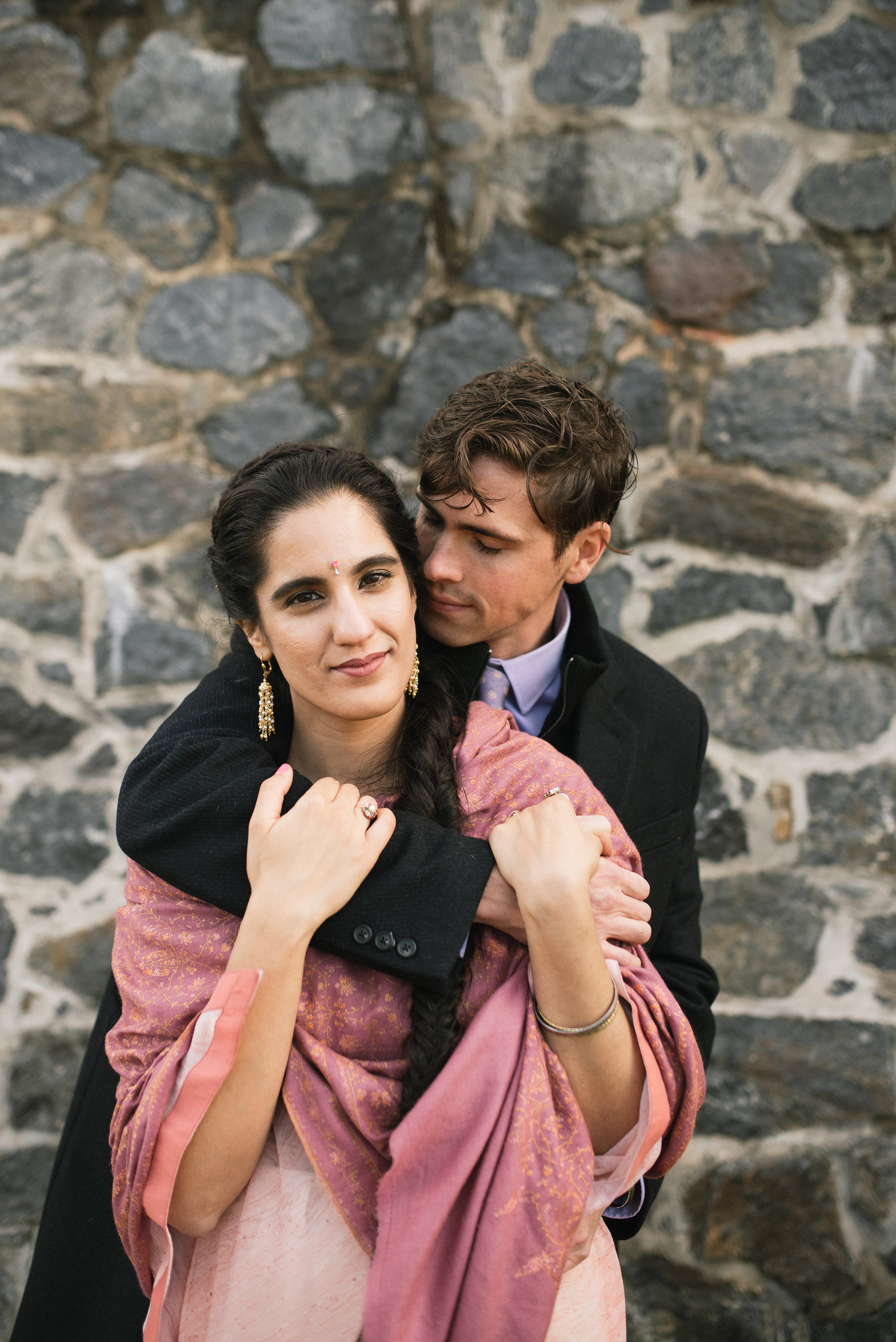 Elopement, Weekday Wedding, Towson, Rawlings Conservatory, Greenhouse, Baltimore Wedding Photographer, Indian American, Outdoor, Nature, Romantic, Garden, Bride and Groom Portrait, Secluded Moments