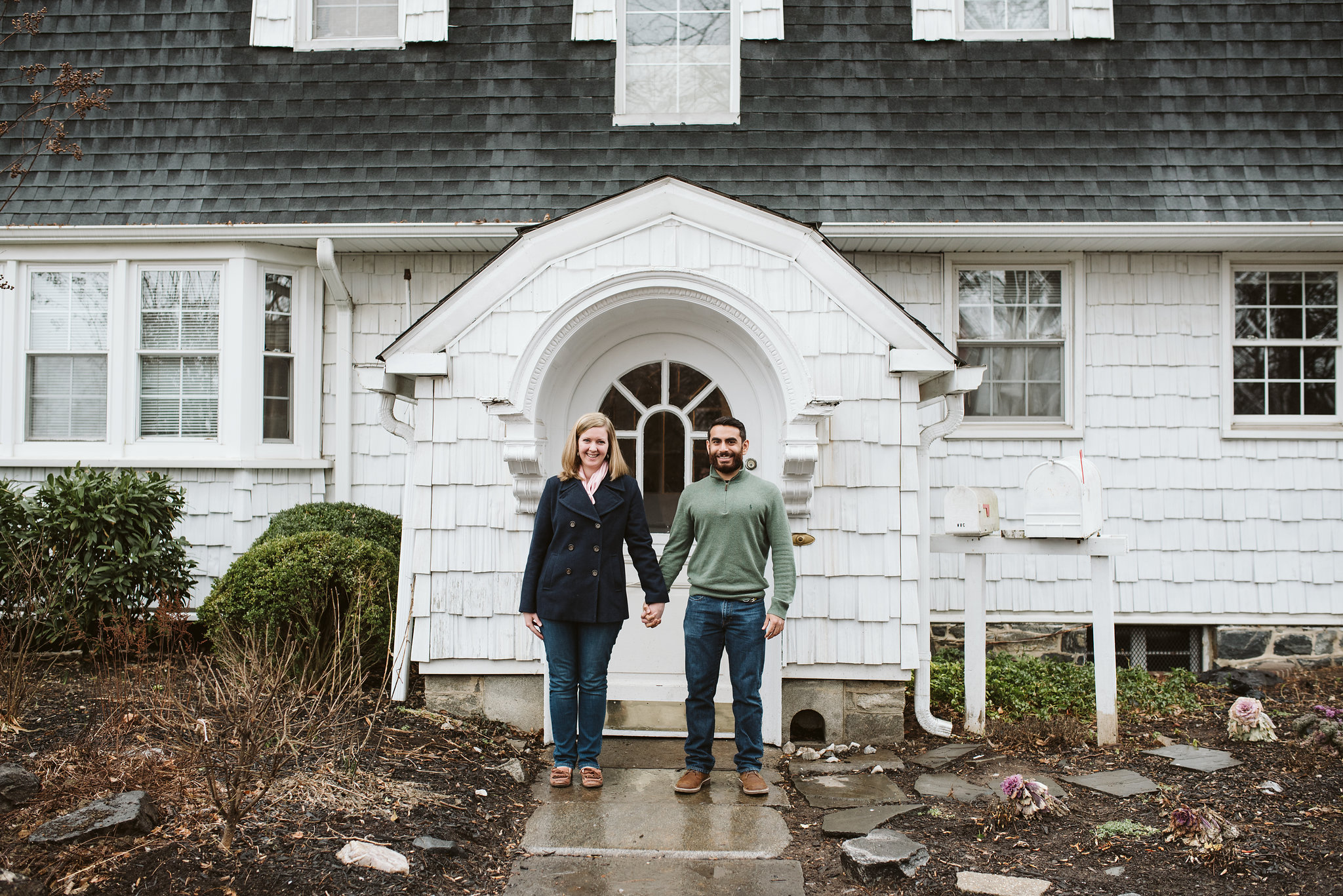 Engagement Photos, Rainy, Ellicott City, Maryland Wedding Photographer, Winter, Overhills Mansion, Indian American, Historical, Classic, Traditional, Outdoor, Bride and Groom