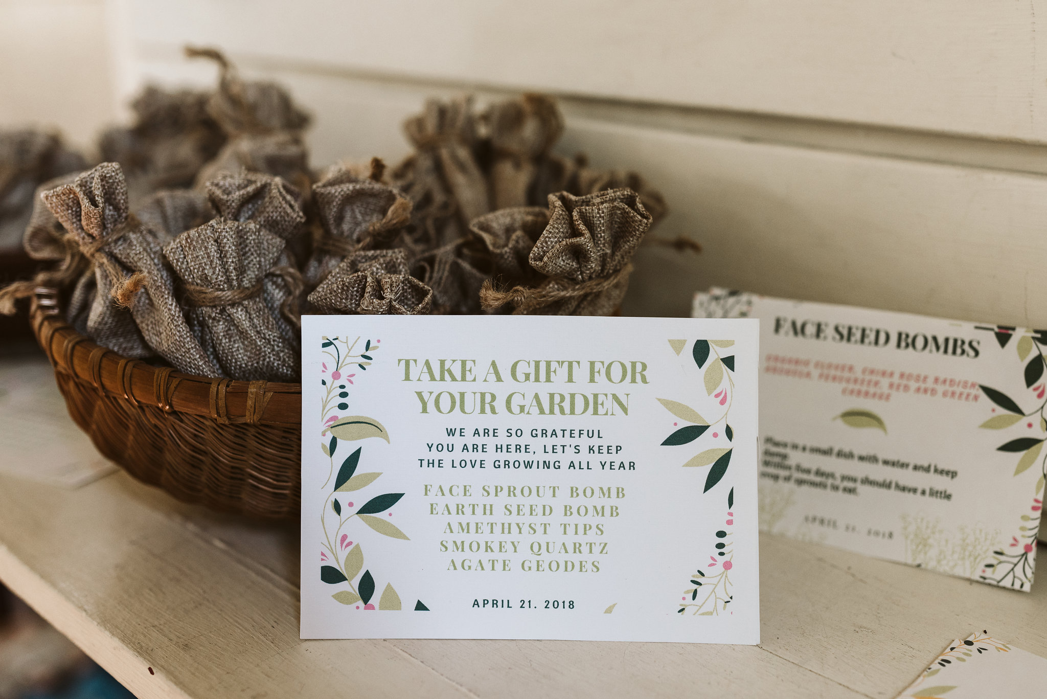  Baltimore, Maryland Wedding Photographer, Hampden, Eco-Friendly, Green, The Elm, Simple and Classic, Vintage, Signage for Garden Themed Wedding Favor 