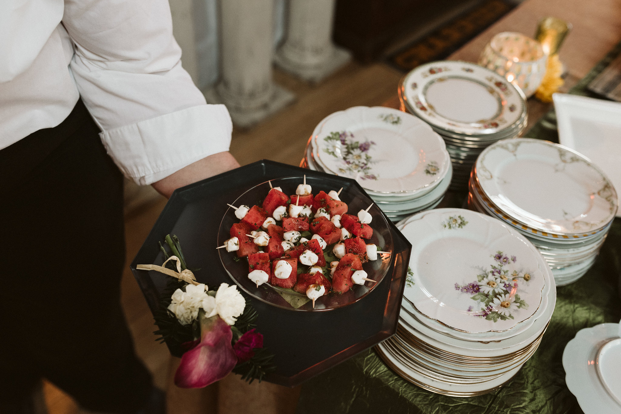  Baltimore, Maryland Wedding Photographer, Hampden, Eco-Friendly, Green, The Elm, Simple and Classic, Vintage, Fresh Appetizers at Reception, Peter Halstad 