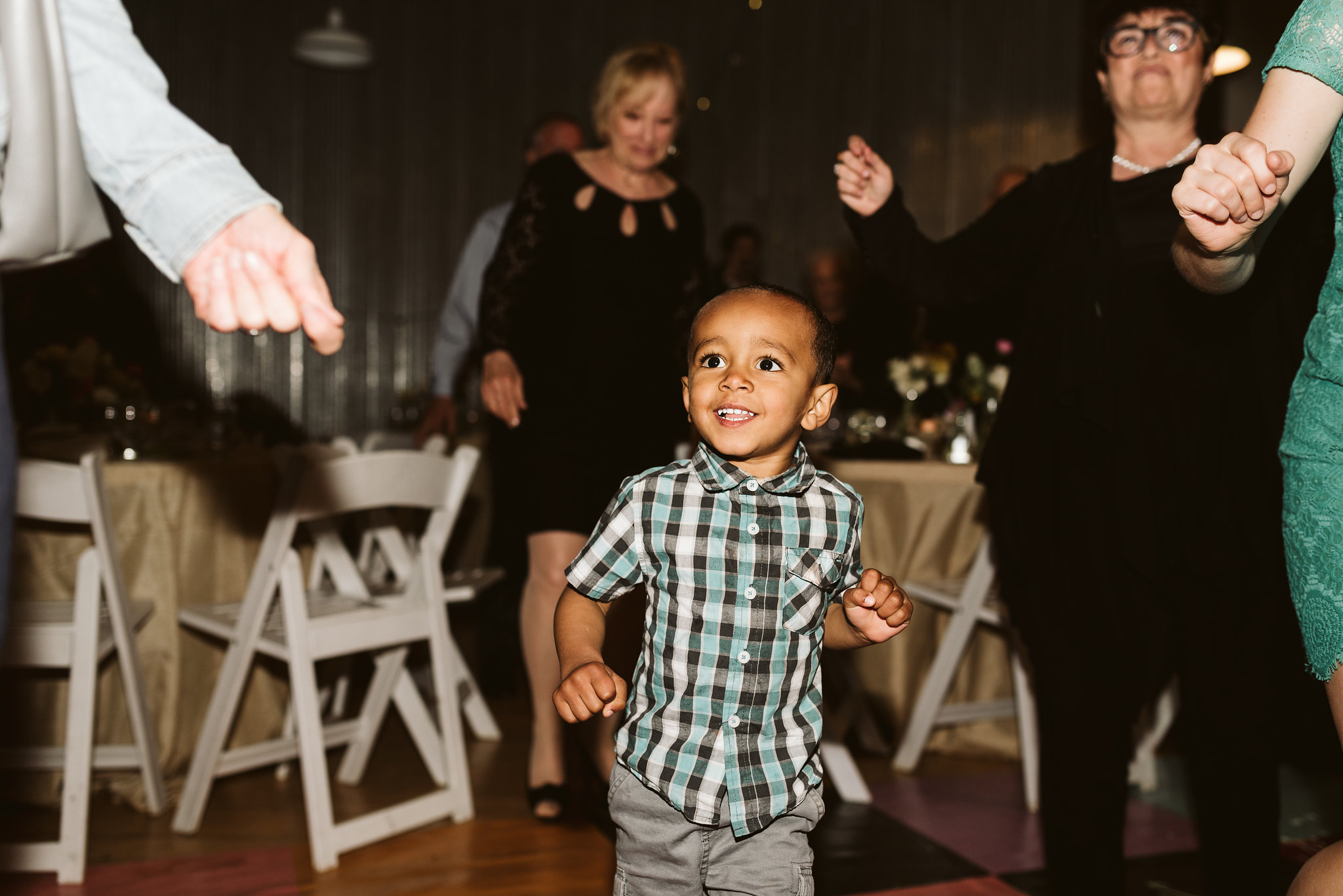  Baltimore, Maryland Wedding Photographer, Hampden, Eco-Friendly, Green, The Elm, Simple and Classic, Vintage, Cute Little Boy Dancing at Reception 