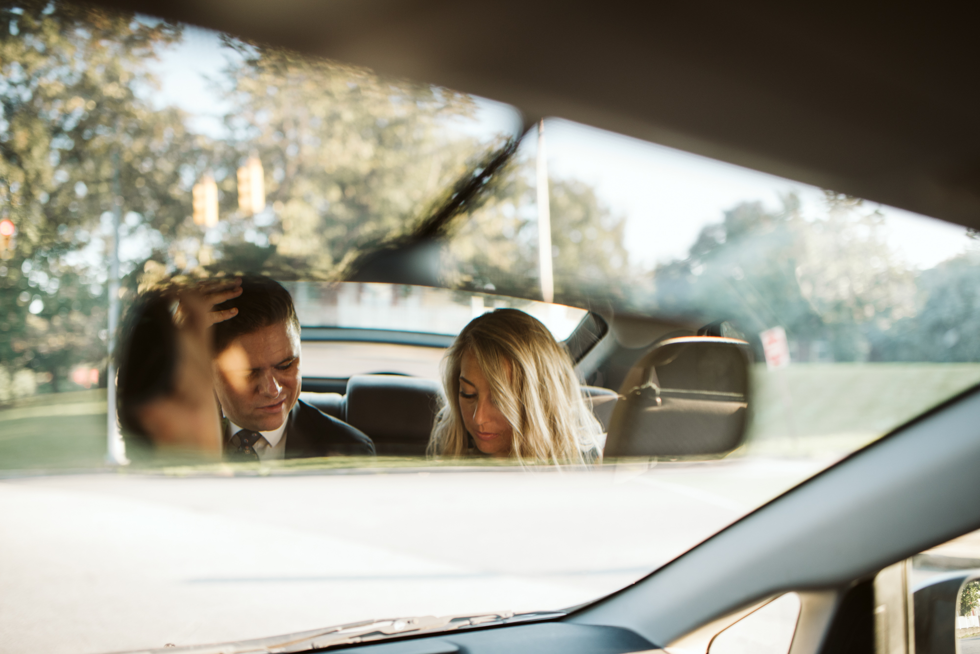 Pop-up Ceremony, Outdoor Wedding, Casual, Simple, Lake Roland, Baltimore, Maryland Wedding Photographer, Laid Back, Bride and Groom on Way to Reception