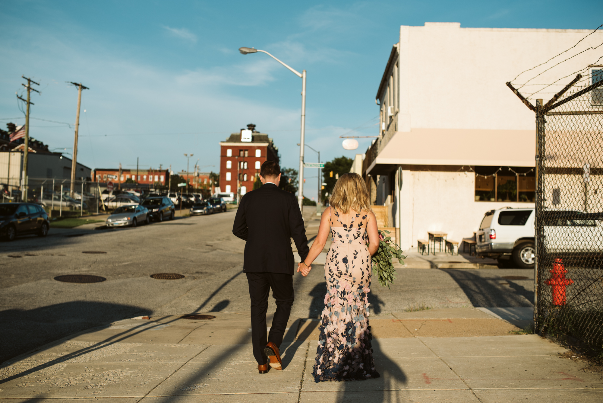 Pop-up Ceremony, Outdoor Wedding, Casual, Simple, Lake Roland, Baltimore, Maryland Wedding Photographer, Laid Back, Bride and Groom Walking to Reception, Clavel