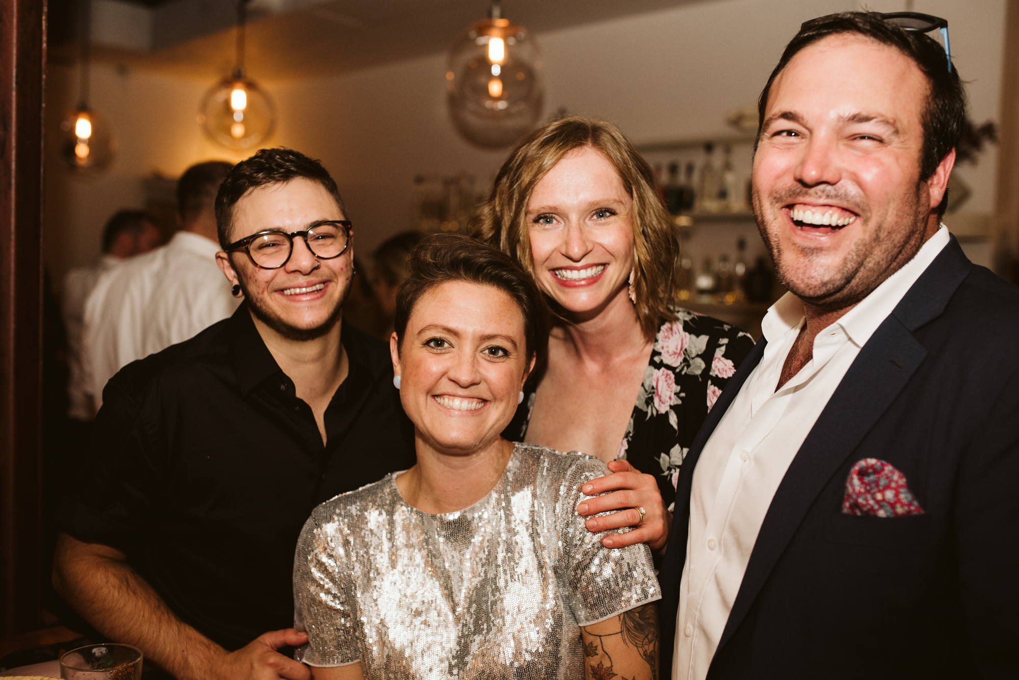 Outdoor Wedding, Casual, Simple, Baltimore, Maryland Wedding Photographer, Laid Back, September Wedding, Portrait of Guests at Reception, Clavel