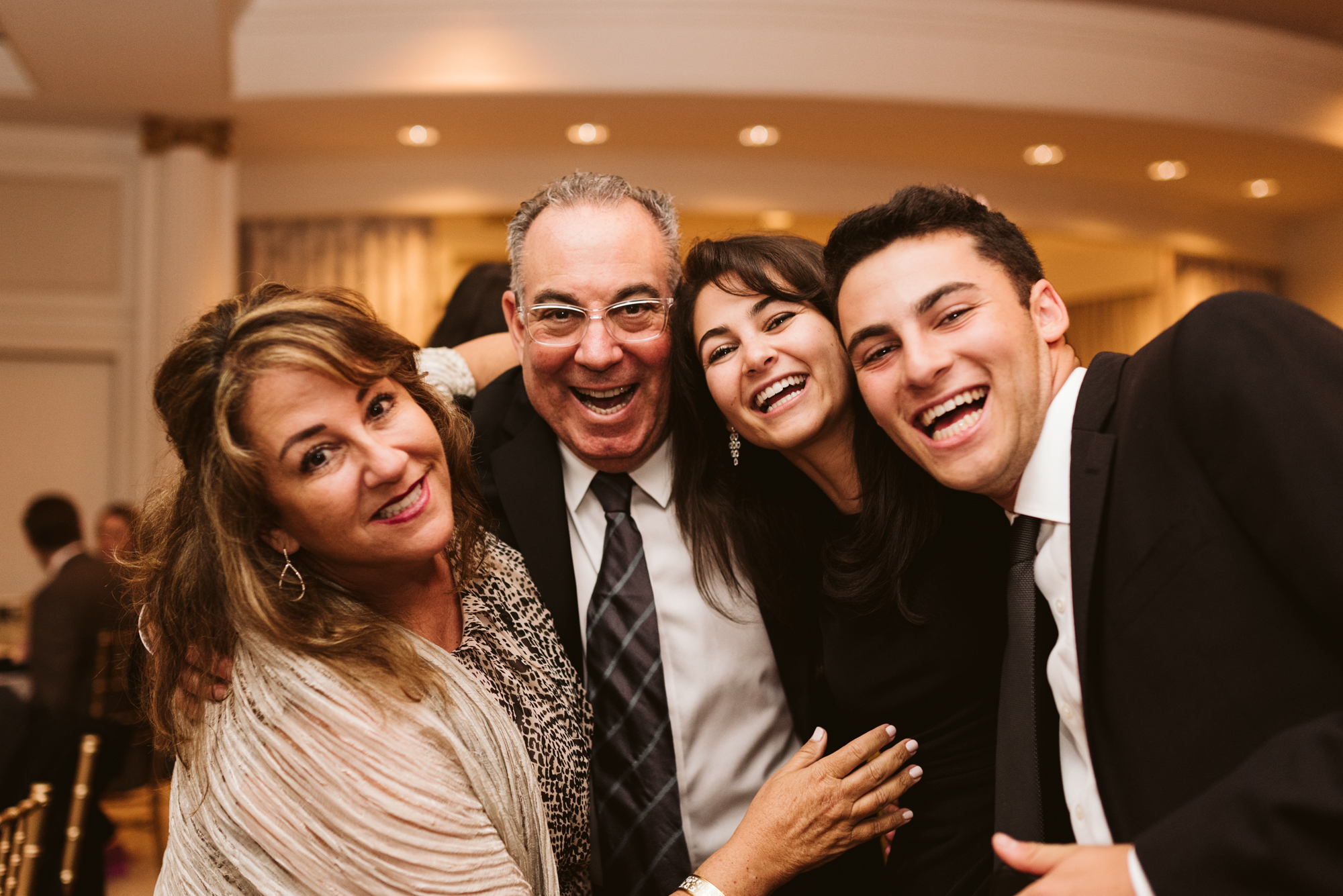 Elegant, Columbia Country Club, Chevy Chase Maryland, Baltimore Wedding Photographer, Classic, Traditional, Family Photo at Wedding Reception, Dance Floor