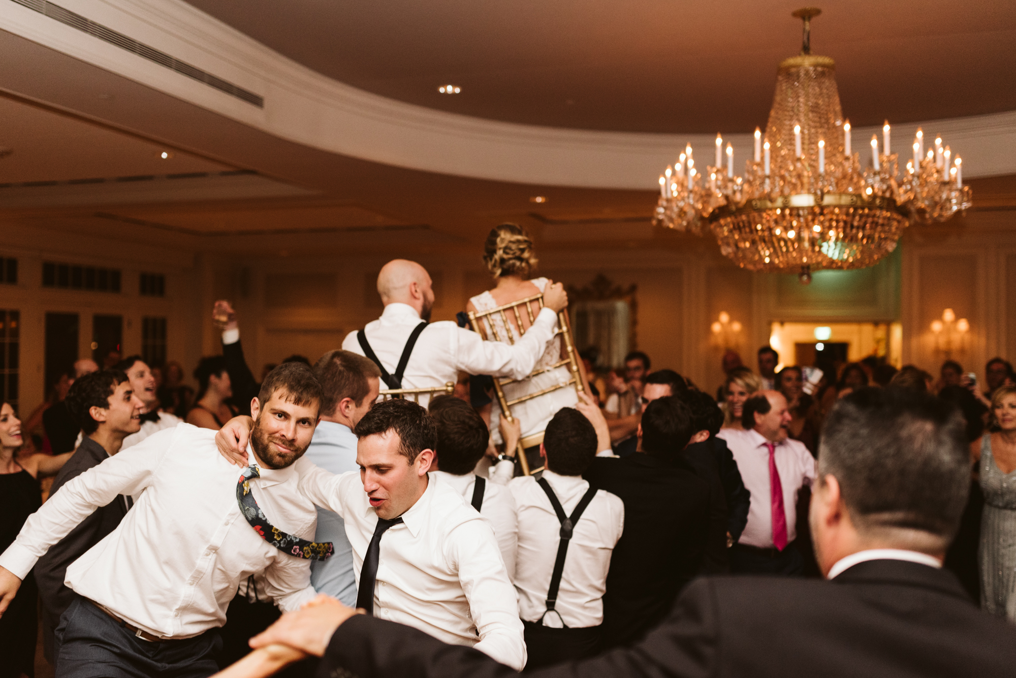 Elegant, Columbia Country Club, Chevy Chase Maryland, Baltimore Wedding Photographer, Classic, Traditional, Wild Hora at Jewish Wedding