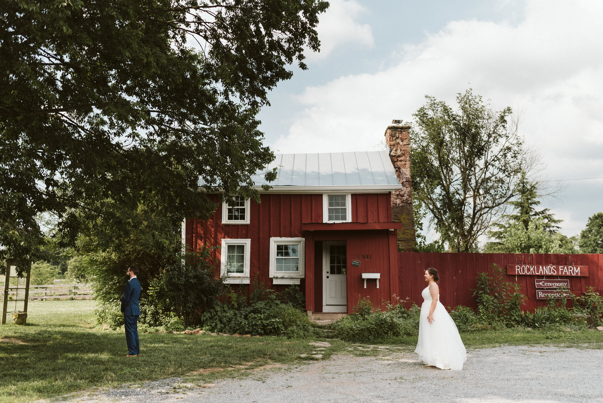 Rocklands Farm, Maryland, Intimate Wedding, Baltimore Wedding Photographer, Sungold Flower Co, Rustic, Romantic, Barn Wedding, Bride and Groom Just Before the First Look