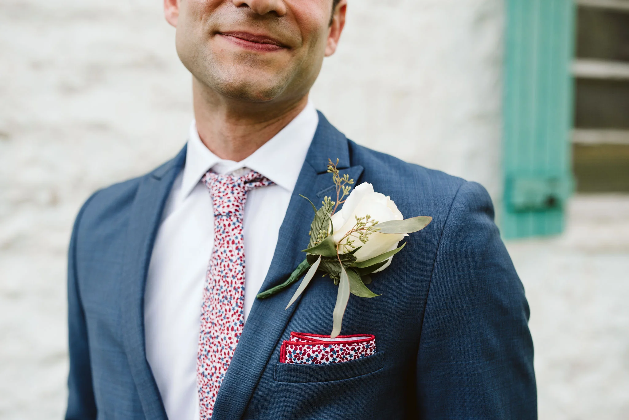 Phoenix Maryland, Baltimore Wedding Photographer, Eagle’s Nest Country Club, Classic, Romantic, White Boutonniere, Knotty Tie Pocketsquare