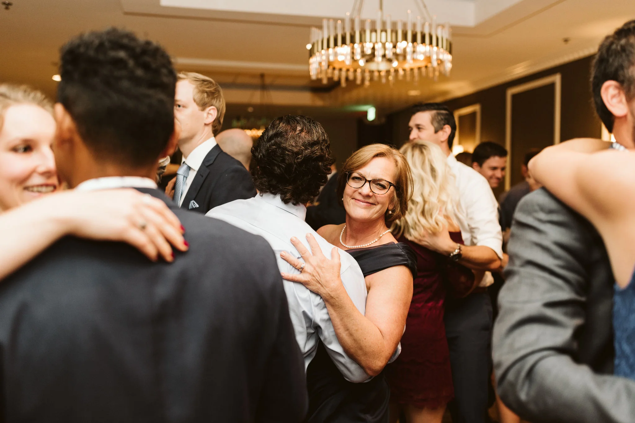Phoenix Maryland, Baltimore Wedding Photographer, Eagle’s Nest Country Club, Classic, Romantic, Wedding Guests Smiling and Dancing at Reception