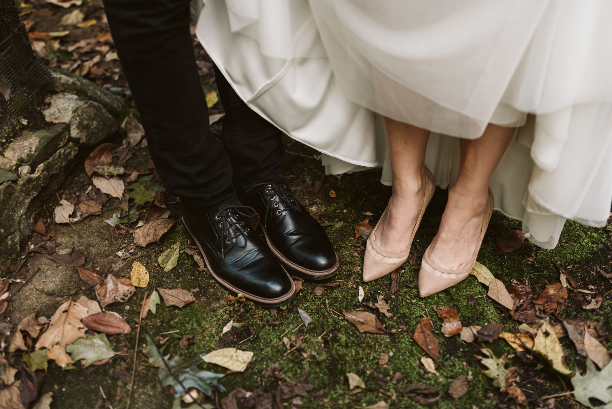  Baltimore, Maryland Wedding Photographer, The Mansion House at the Maryland Zoo, Relaxed, Romantic, Laid Back, Closeup on Bride and Groom’s Shoes, Beige Bridal Pumps, Black Dress Shoes 