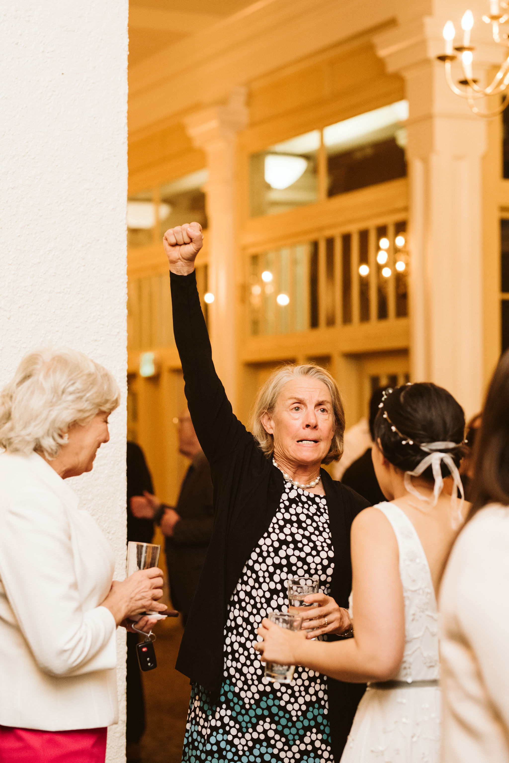  Baltimore, Maryland Wedding Photographer, The Mansion House at the Maryland Zoo, Relaxed, Romantic, Laid Back, Fun Photo of Wedding Guests Cheering at Reception 