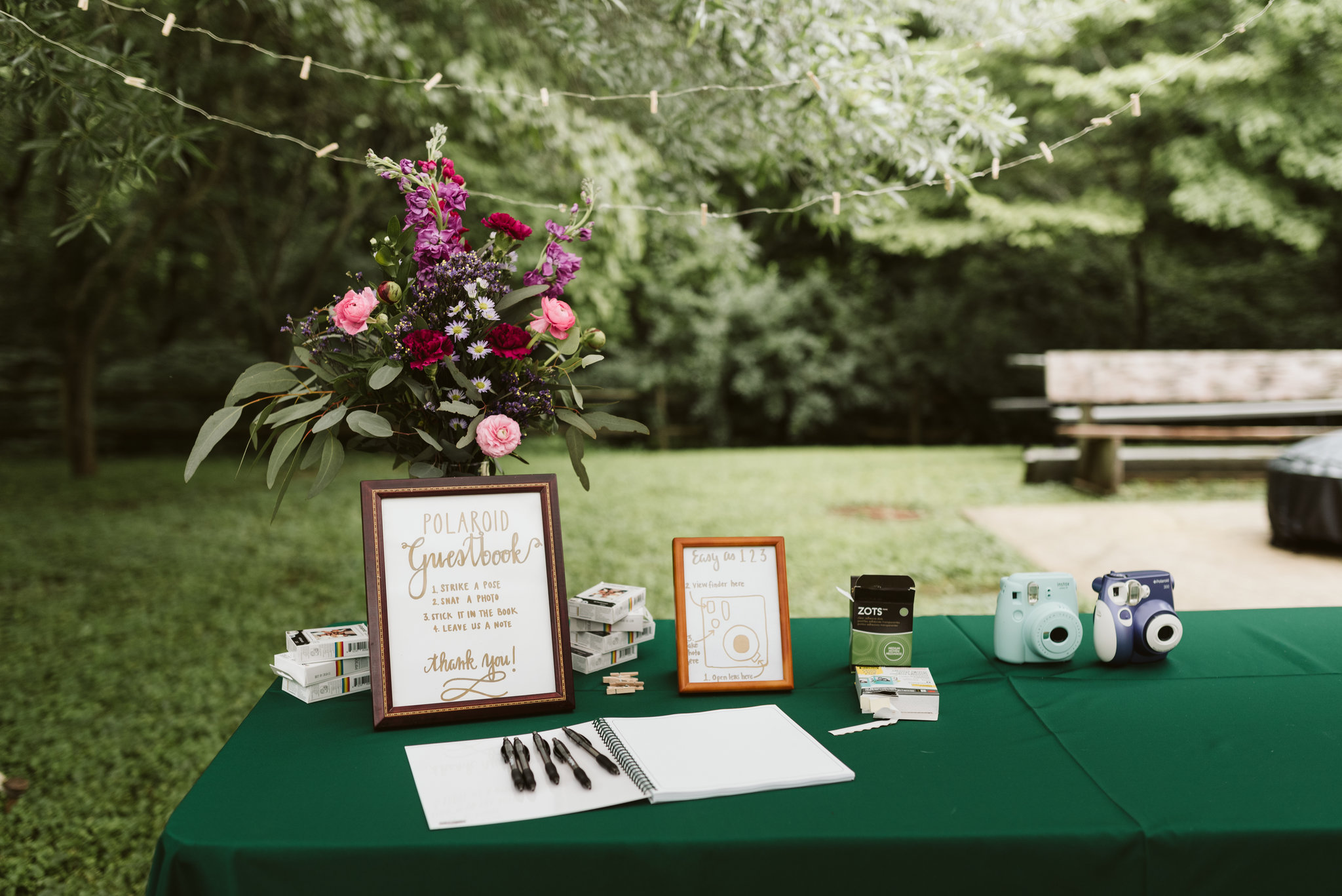 Annapolis, Quaker Wedding, Maryland Wedding Photographer, Intimate, Small Wedding, Vintage, DIY, Polaroids, Guestbook Table, Wedding Reception