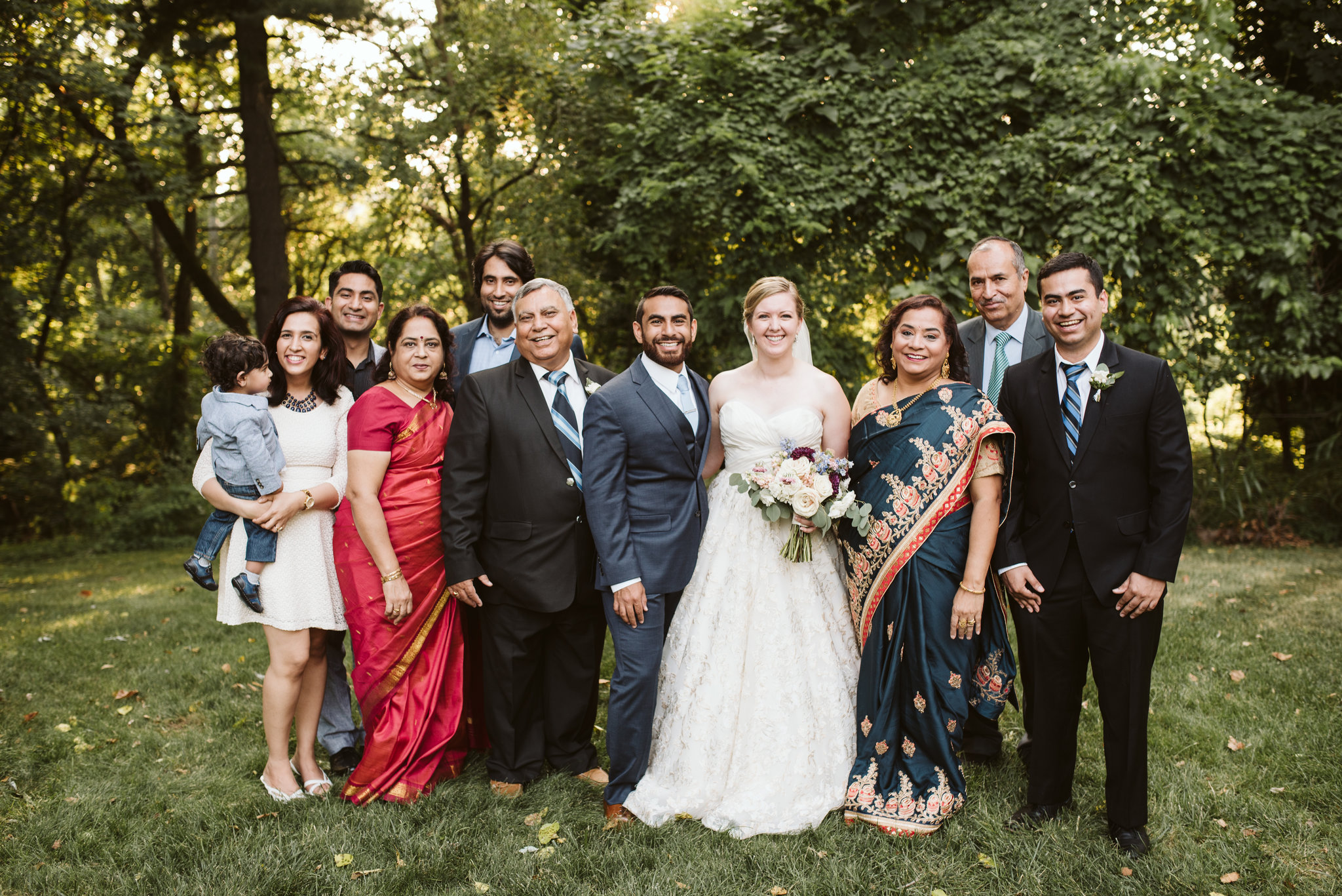  Ellicott City, Baltimore Wedding Photographer, Wayside Inn, Summer Wedding, Romantic, Traditional, Portrait of Bride and Groom with Family 