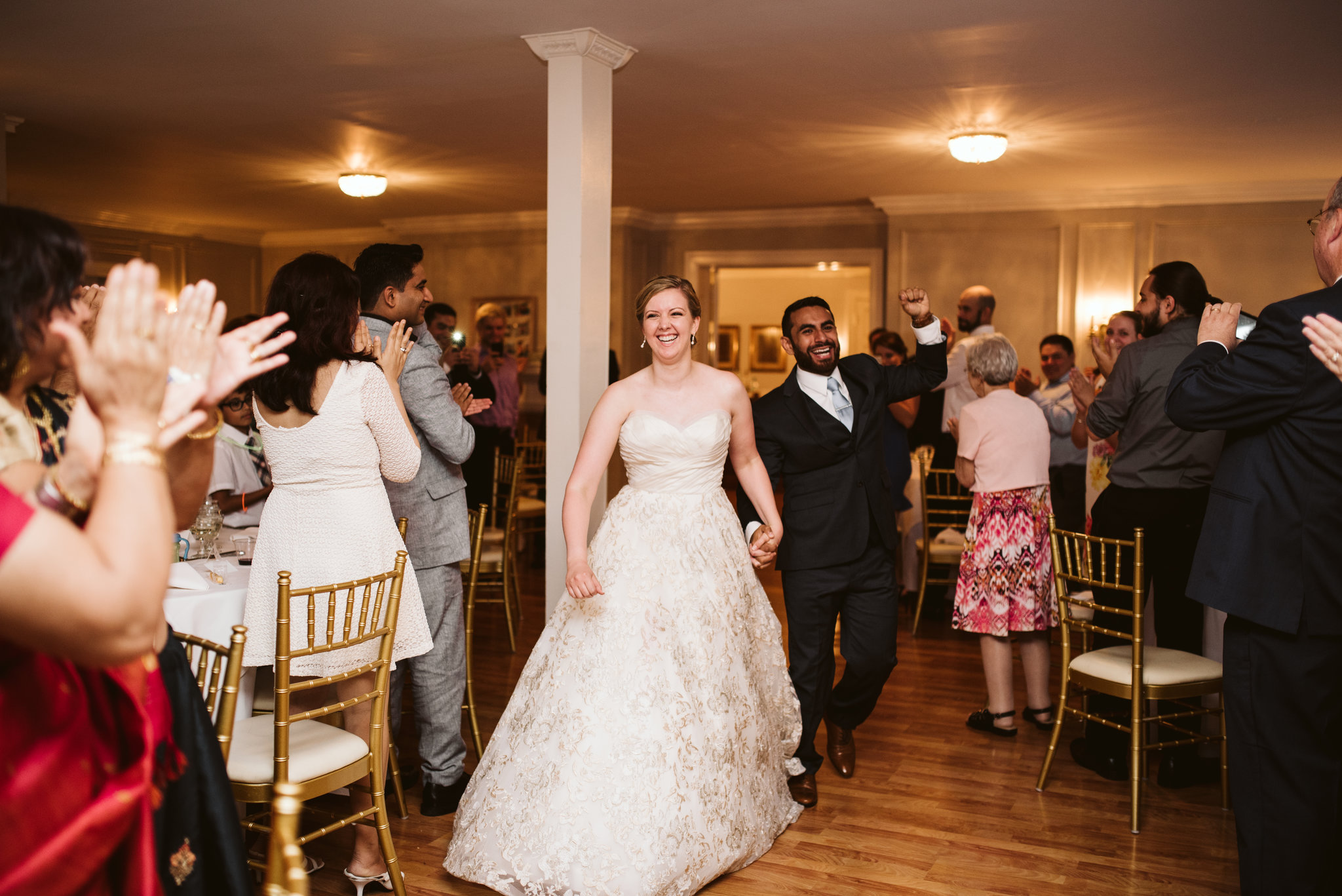  Ellicott City, Baltimore Wedding Photographer, Wayside Inn, Summer Wedding, Romantic, Traditional, Bride and Groom Entering Reception, Just Married 