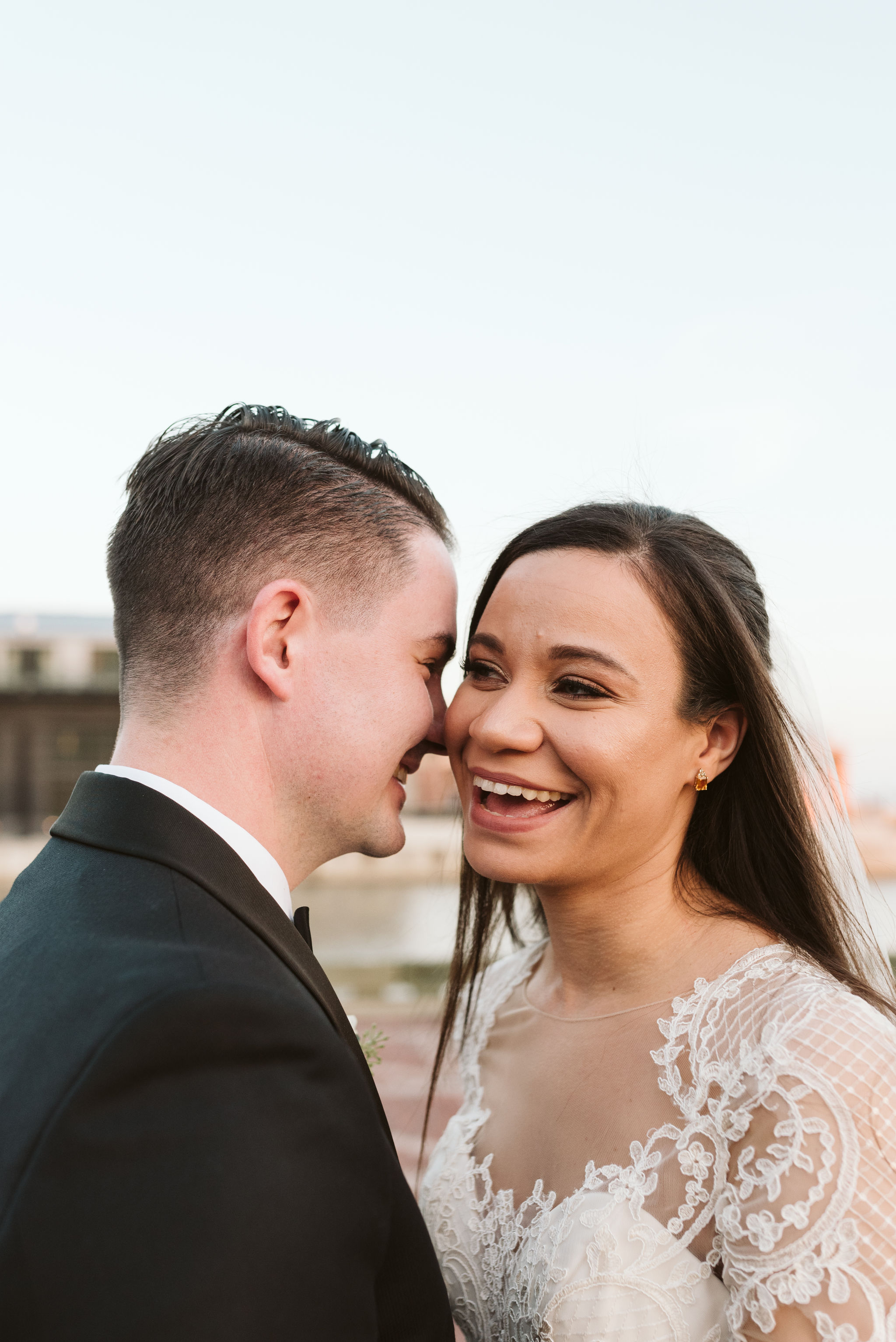  Baltimore, Fells Point, Maryland Wedding Photographer, Winter Wedding, Historic, Classic, Vintage, Closeup of Bride and Groom Together, Beauty by Jacs 