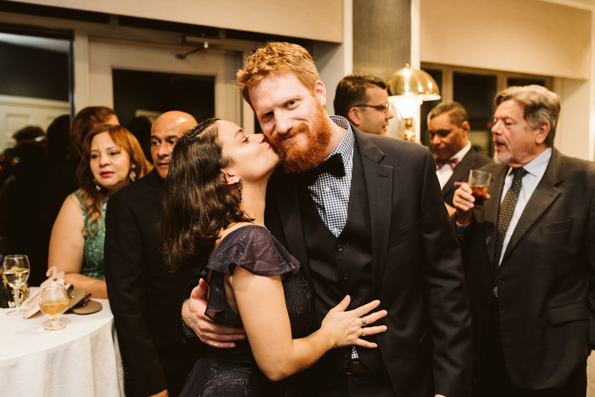  Baltimore, Fells Point, Maryland Wedding Photographer, Winter Wedding, Historic, Classic, Vintage, Portrait of Couple at Reception, Sweet Portrait 