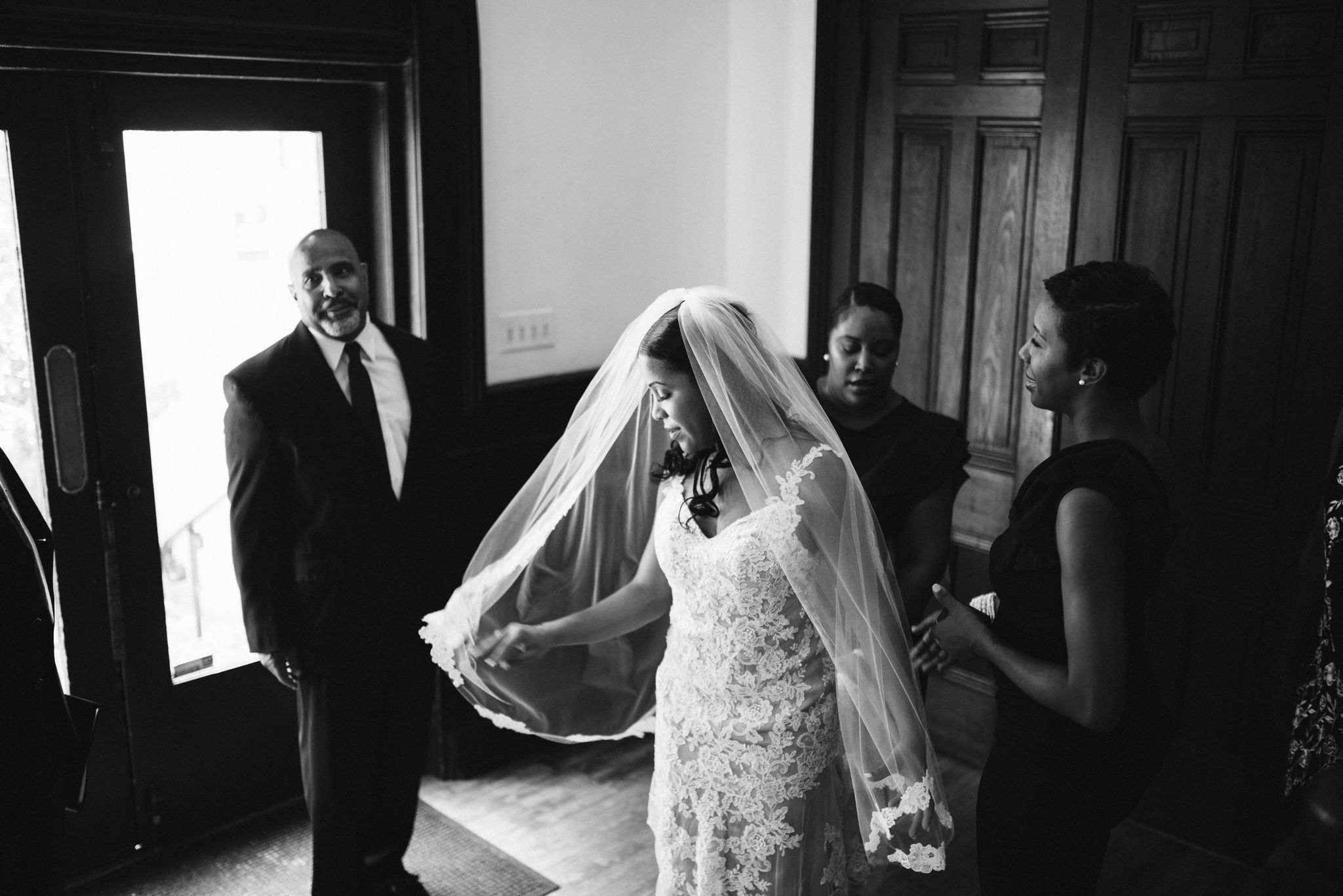  Baltimore, Maryland Wedding Photographer, Mount Vernon, Chase Court, Classic, Outdoor Ceremony, Garden, Romantic, Bride Getting Ready Before Ceremony, Black and White Photo, Lace Wedding Dress 