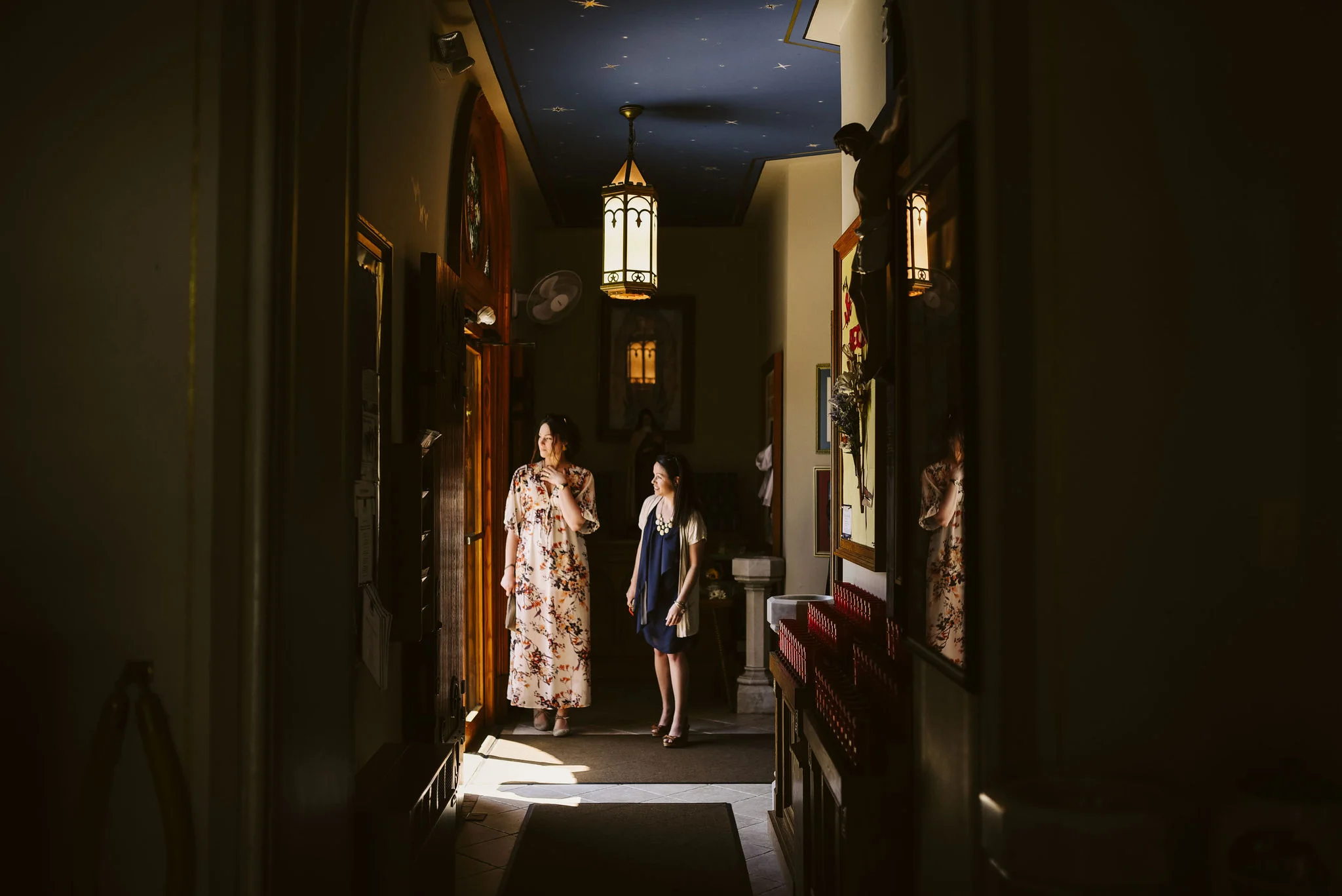 Baltimore, Church Wedding, Maryland Wedding Photographer, Vintage, Classic, Guests Waiting at Venue, Candid Photo, Beautiful Church