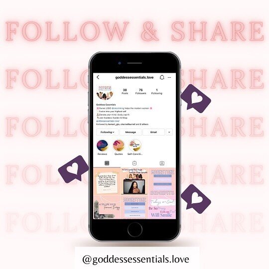 ✋🏿🚨ARE YOU FOLLOWING MY NEW BUSINESS PAGE @goddessessentials.love?! If not, make sure you follow &amp; share the page with your tribe! My intention is to help women elevate their mind, body &amp; spirit so they can evolve into their Highest Self. P