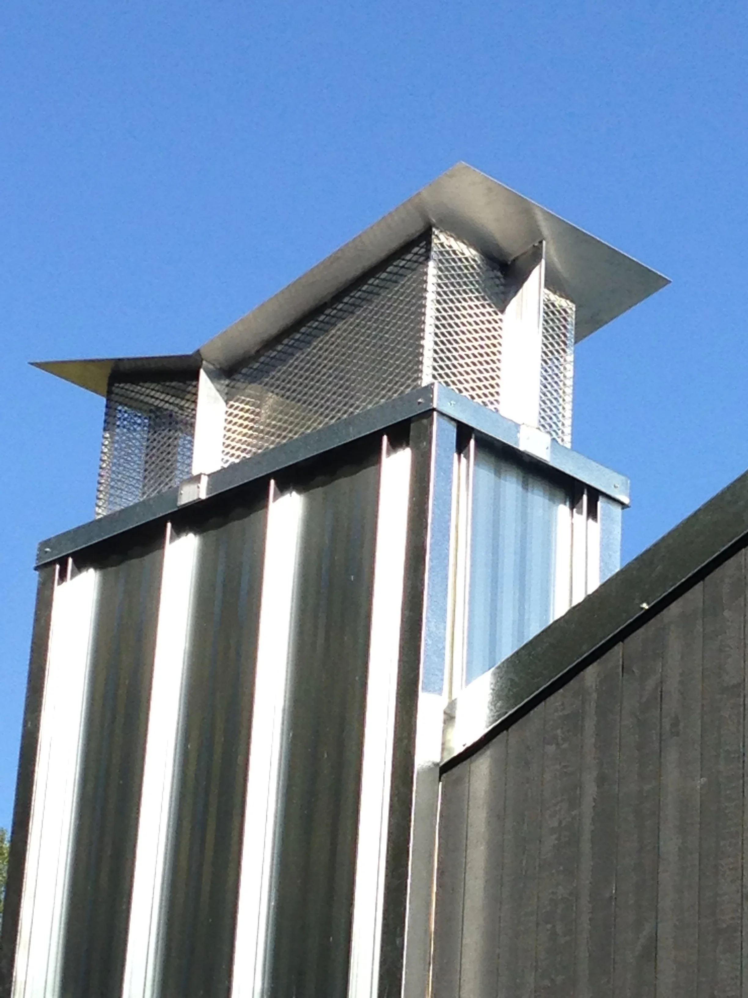  Custom expanded aluminum chimney caps. Peterborough, Kawartha Lakes, Haliburton 