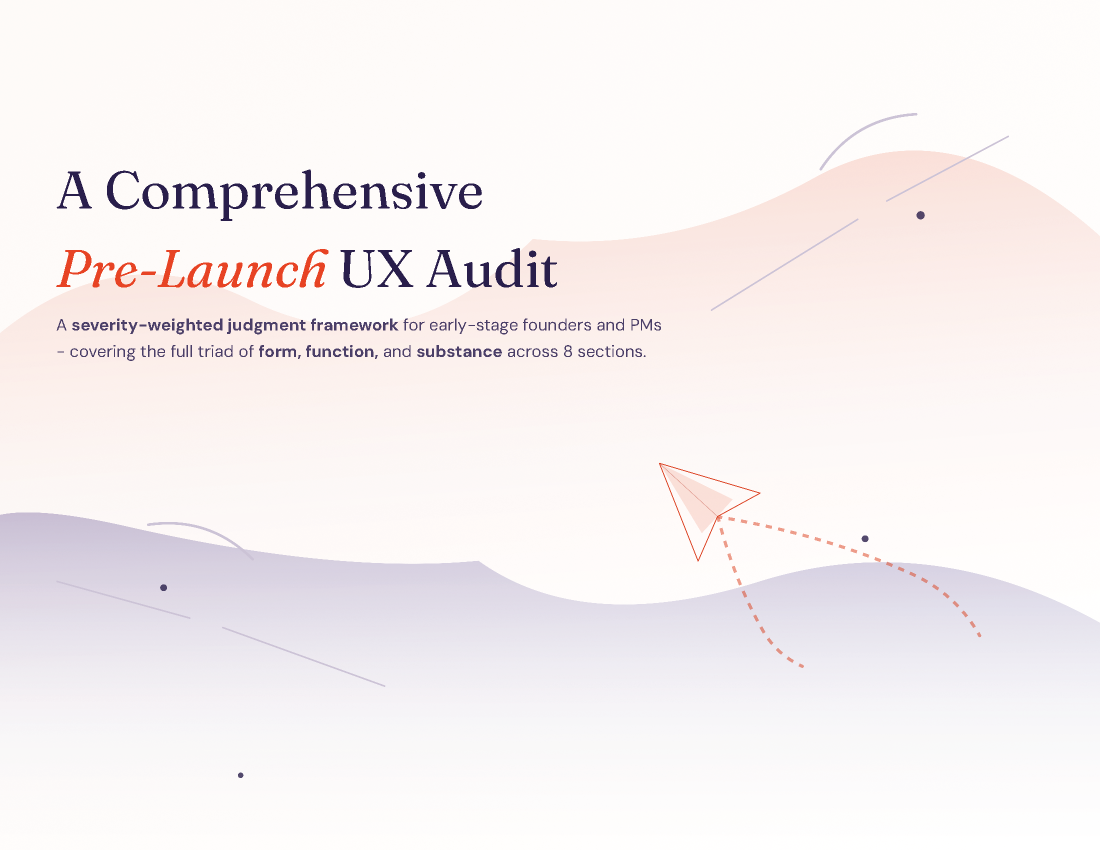 Comprehensive UX Audit