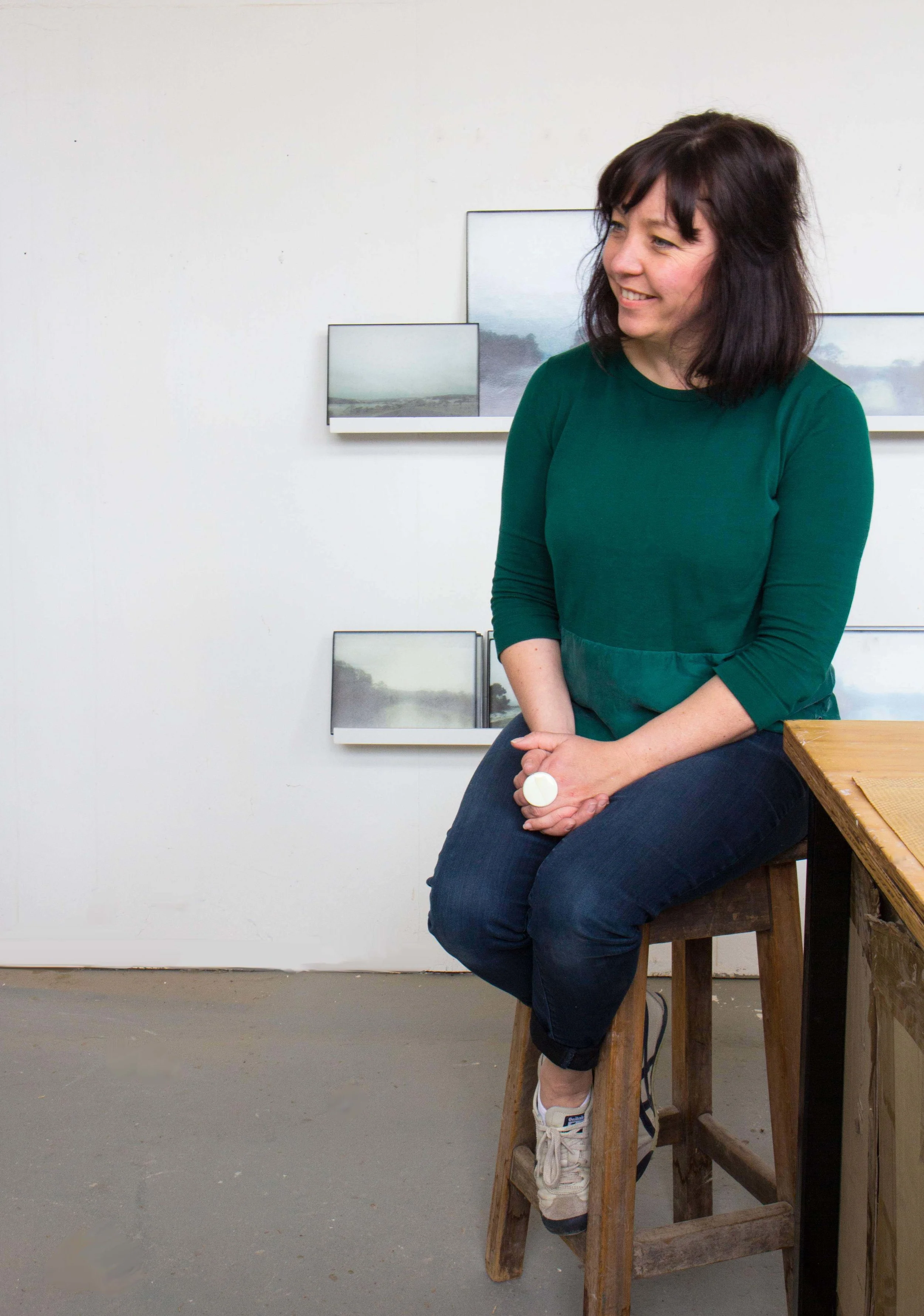 Lisa in her studio in Pialligo, Canberra. PHOTO Wendy Dawes