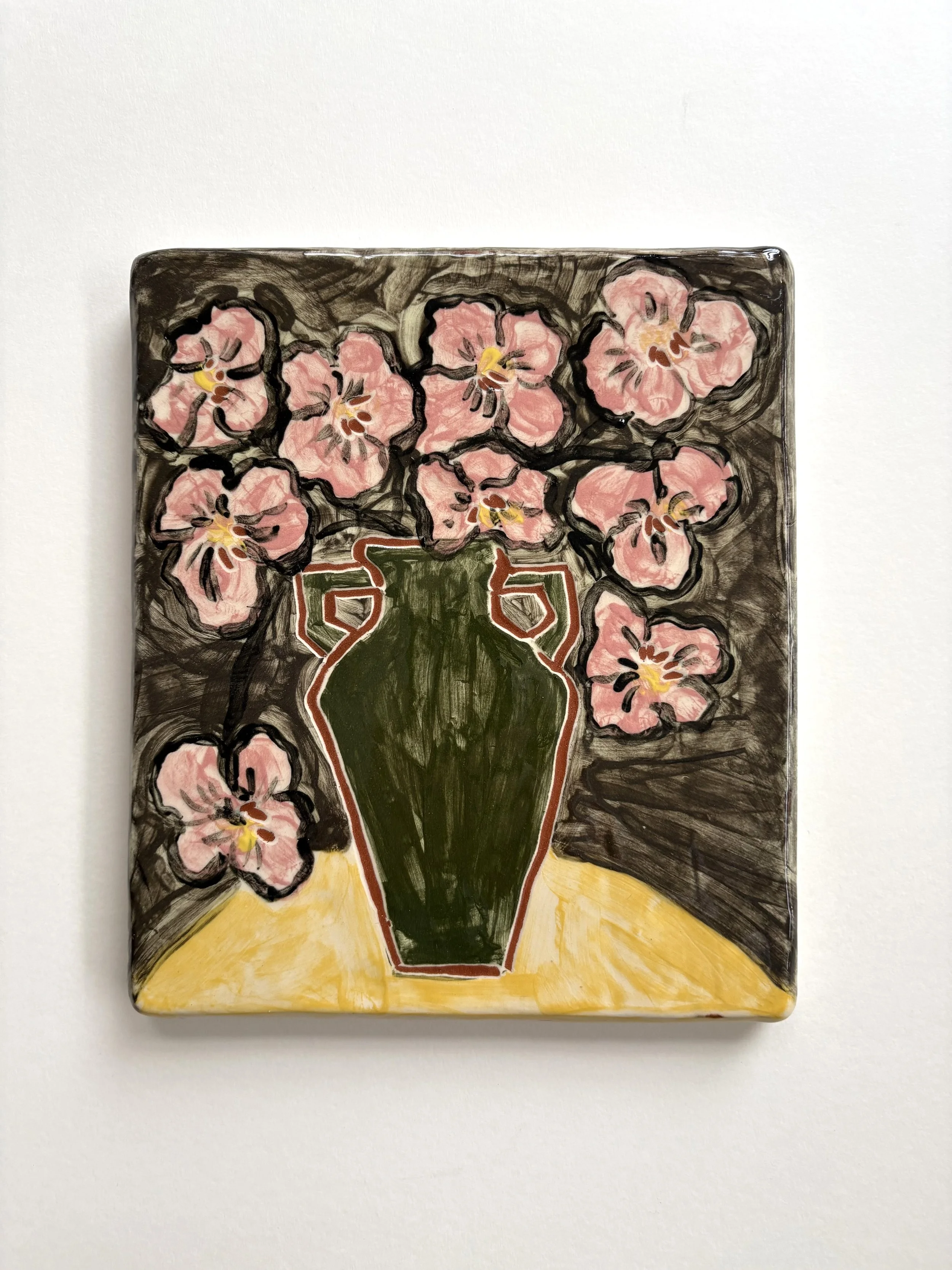 Pylle Søndergaard, ceramic picture in glazed pottery