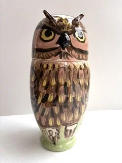 Pylle Søndergaard, ‘Owl With Lid’, ceramic unique piece made of glazed pottery