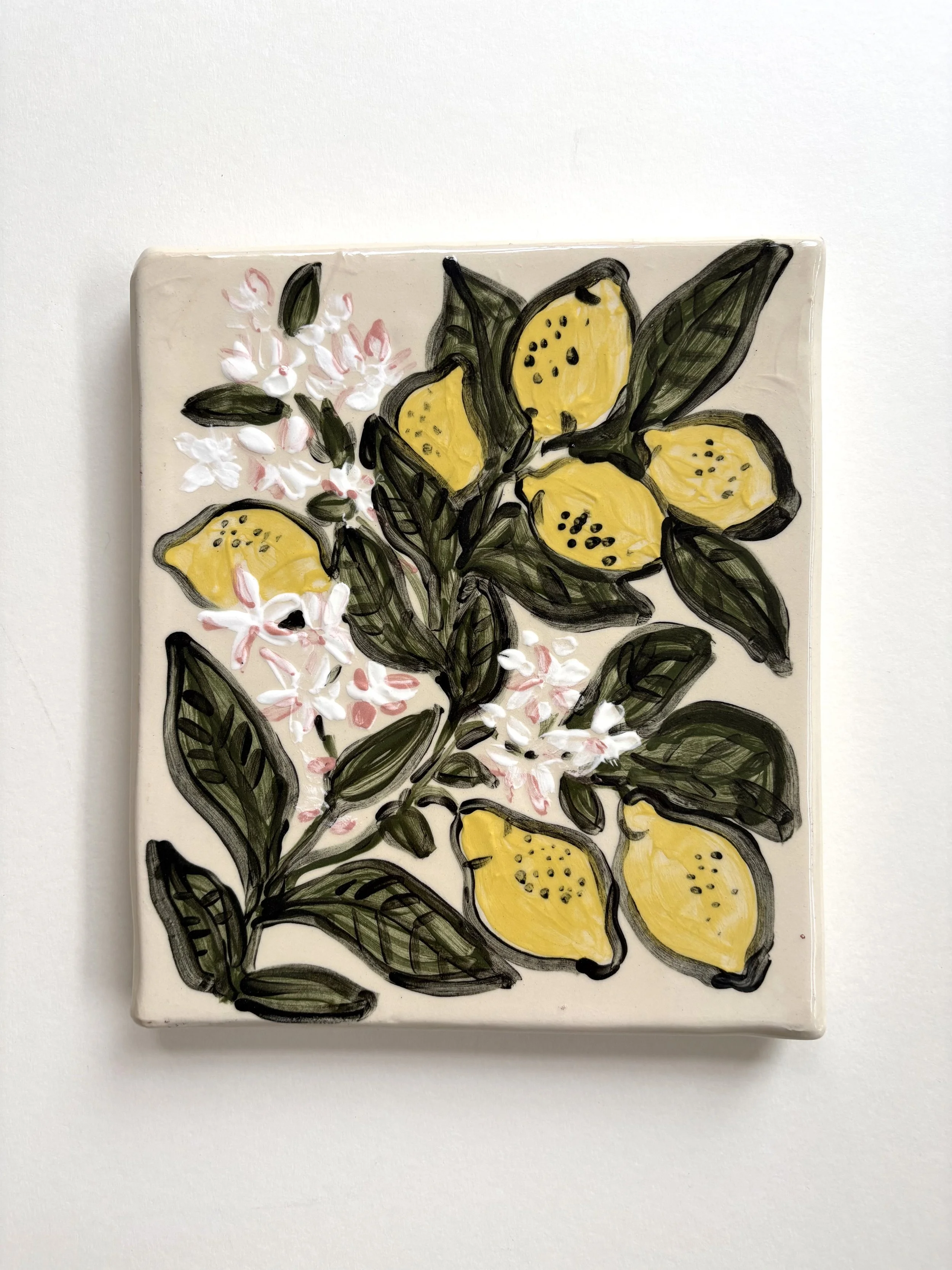 Pylle Søndergaard, ceramic picture in glazed pottery