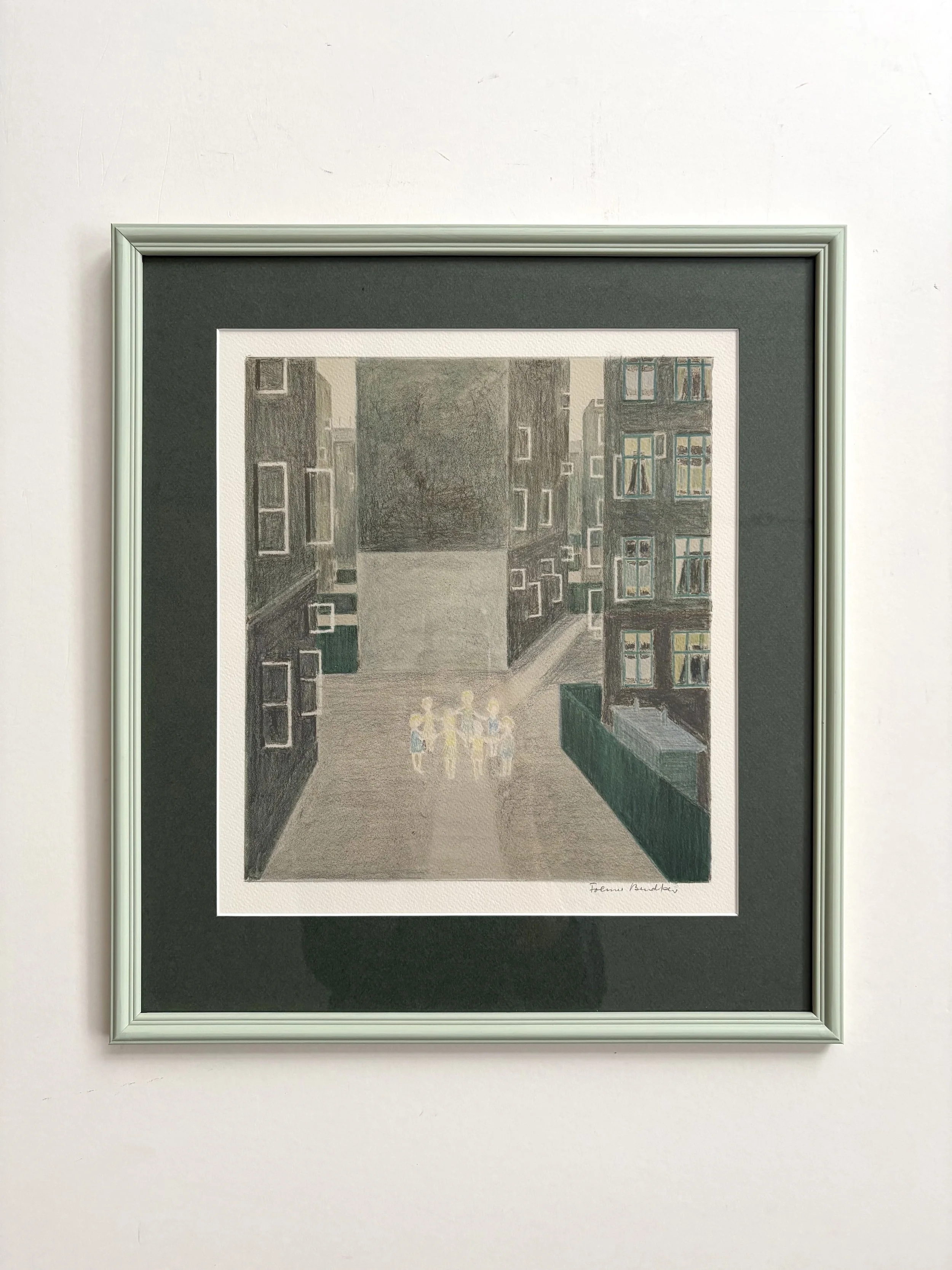 Folmer Bendtsen, giclee print, with hand painted frame