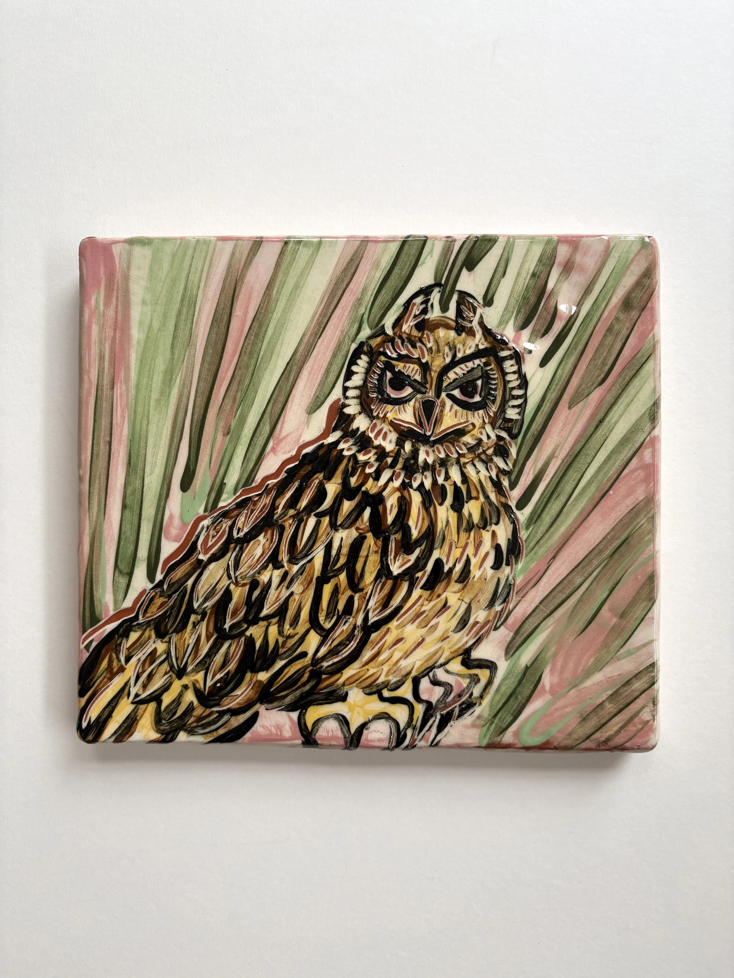 Pylle Søndergaard, ceramic picture in glazed pottery